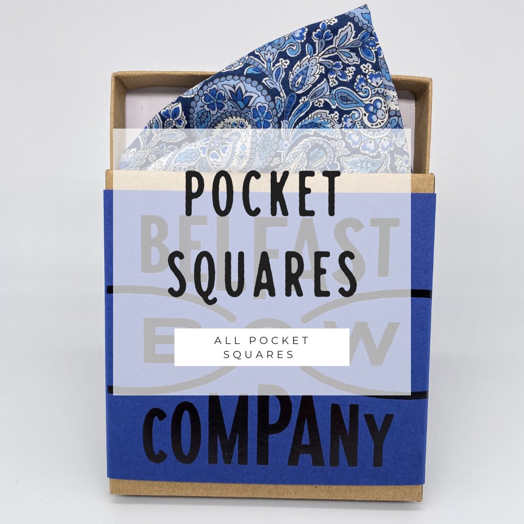Handmade Pocket Squares by the Belfast Bow Company