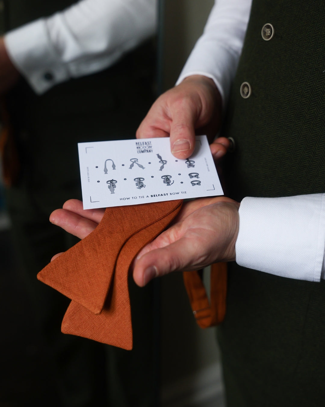 How to tie a self-tie bow tie tutorial by the belfast bow company