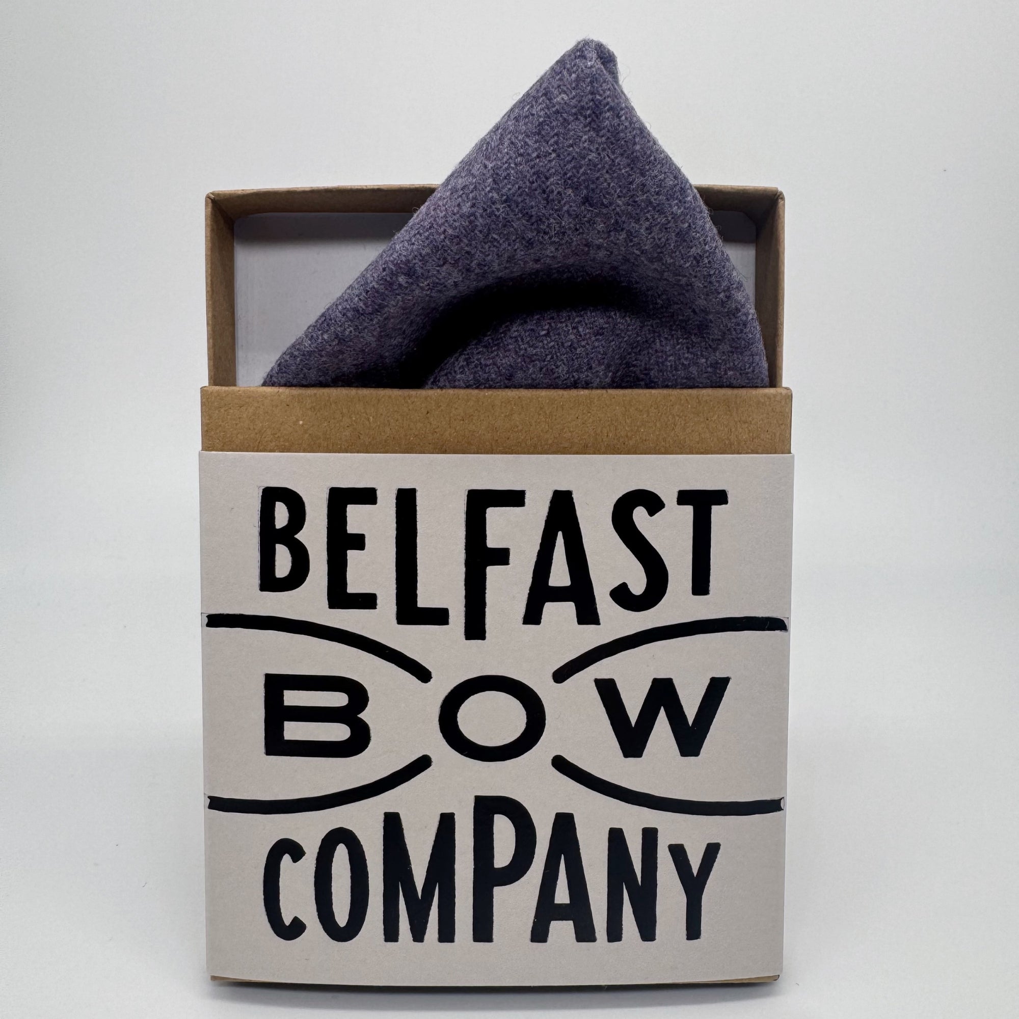 Tweed Pocket Square in Heather