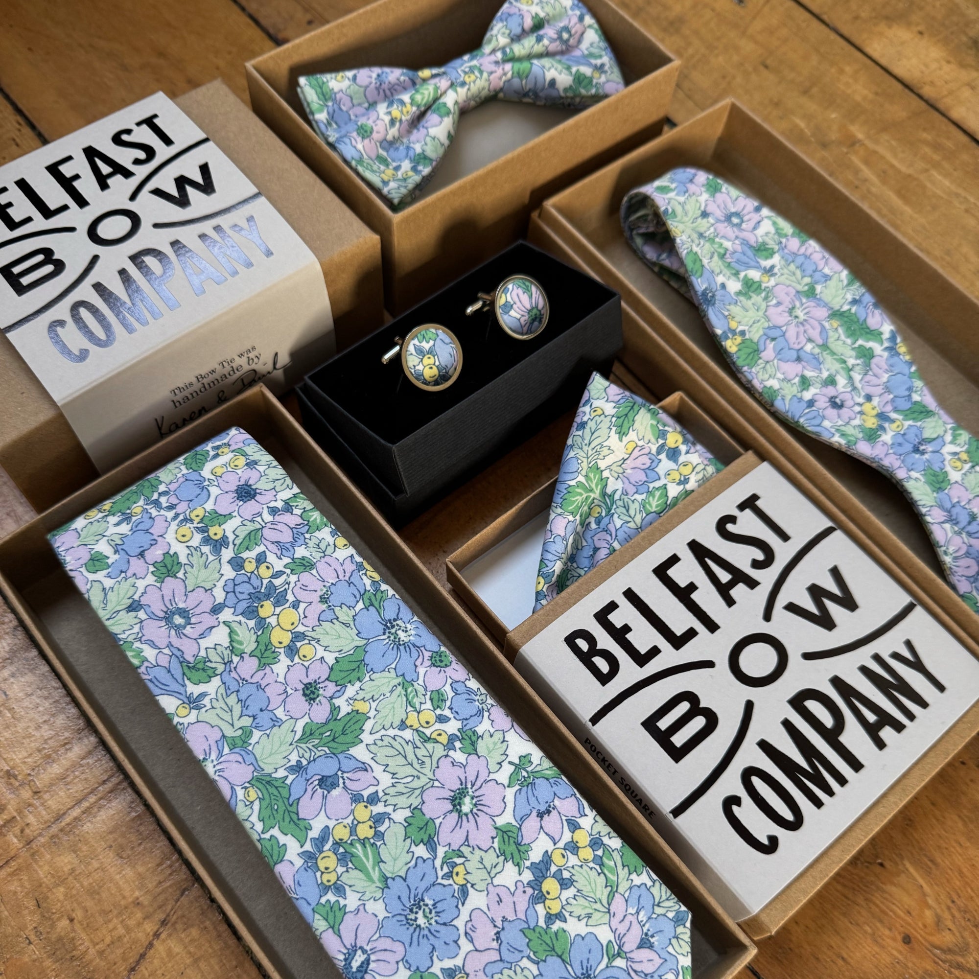 Liberty of London Pocket Square in Dusty Lilac Floral