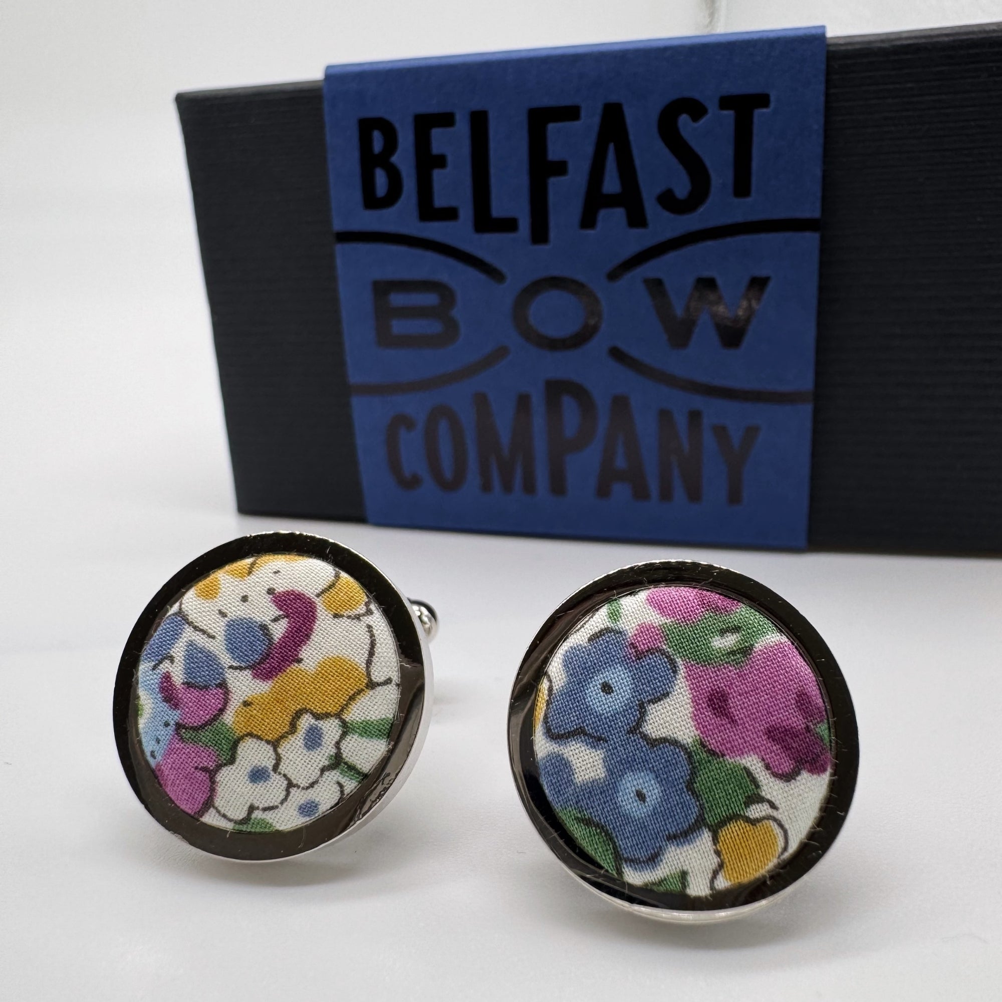 Liberty of London Cufflinks in Cottage Garden Floral