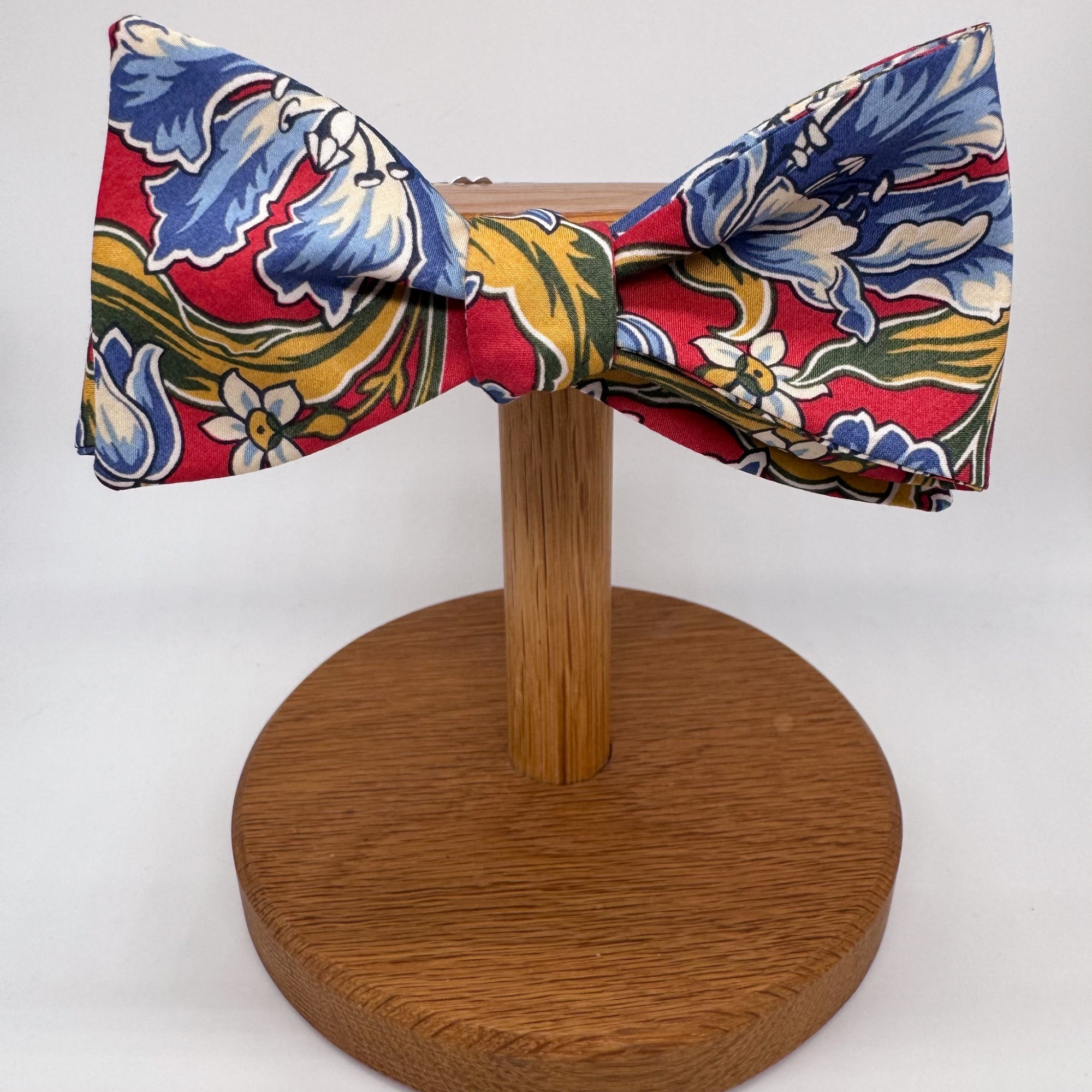 Liberty of London Bow Tie in Red & Blue Floral Motif