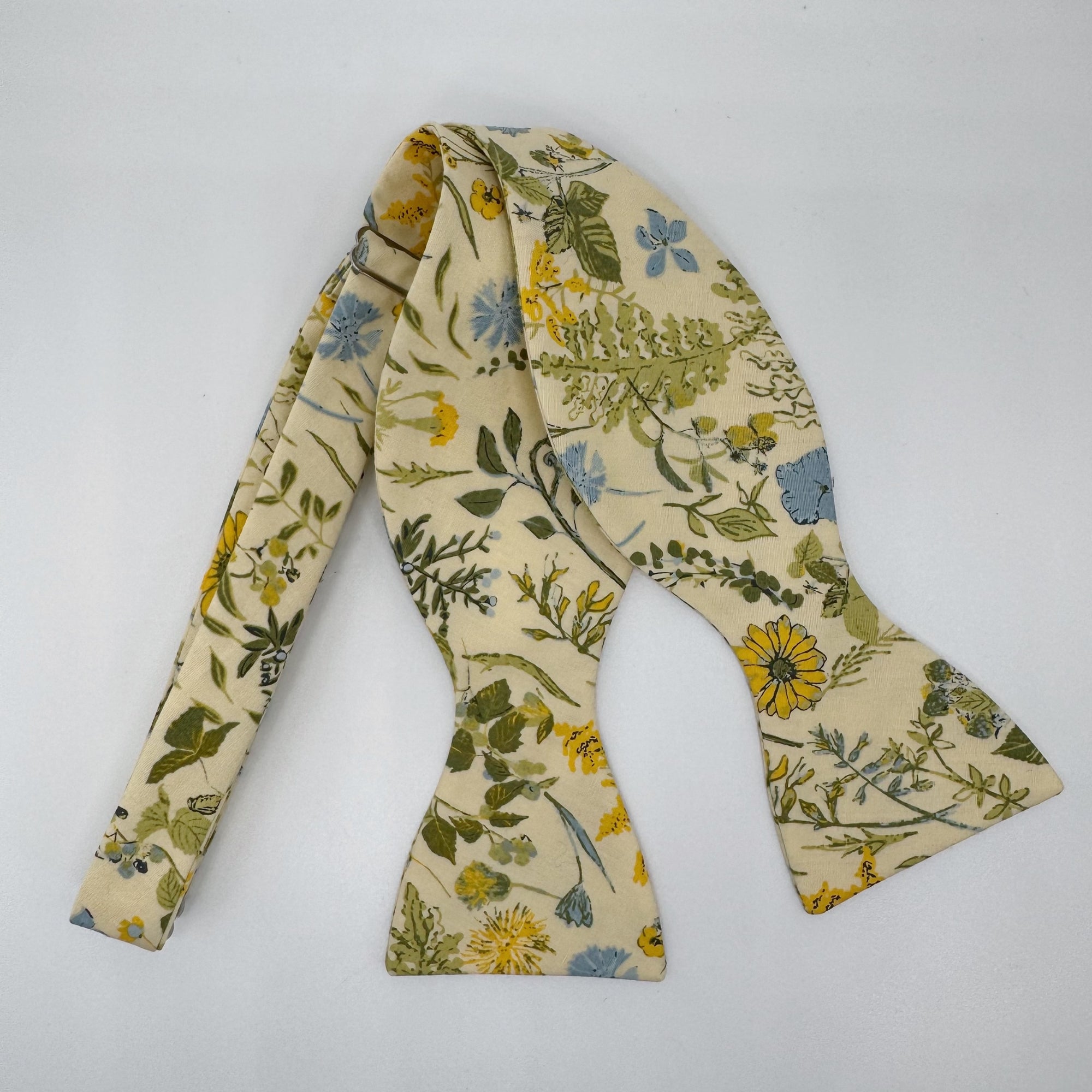 Boho Bloom Bow Tie in Yellow Wildflowers