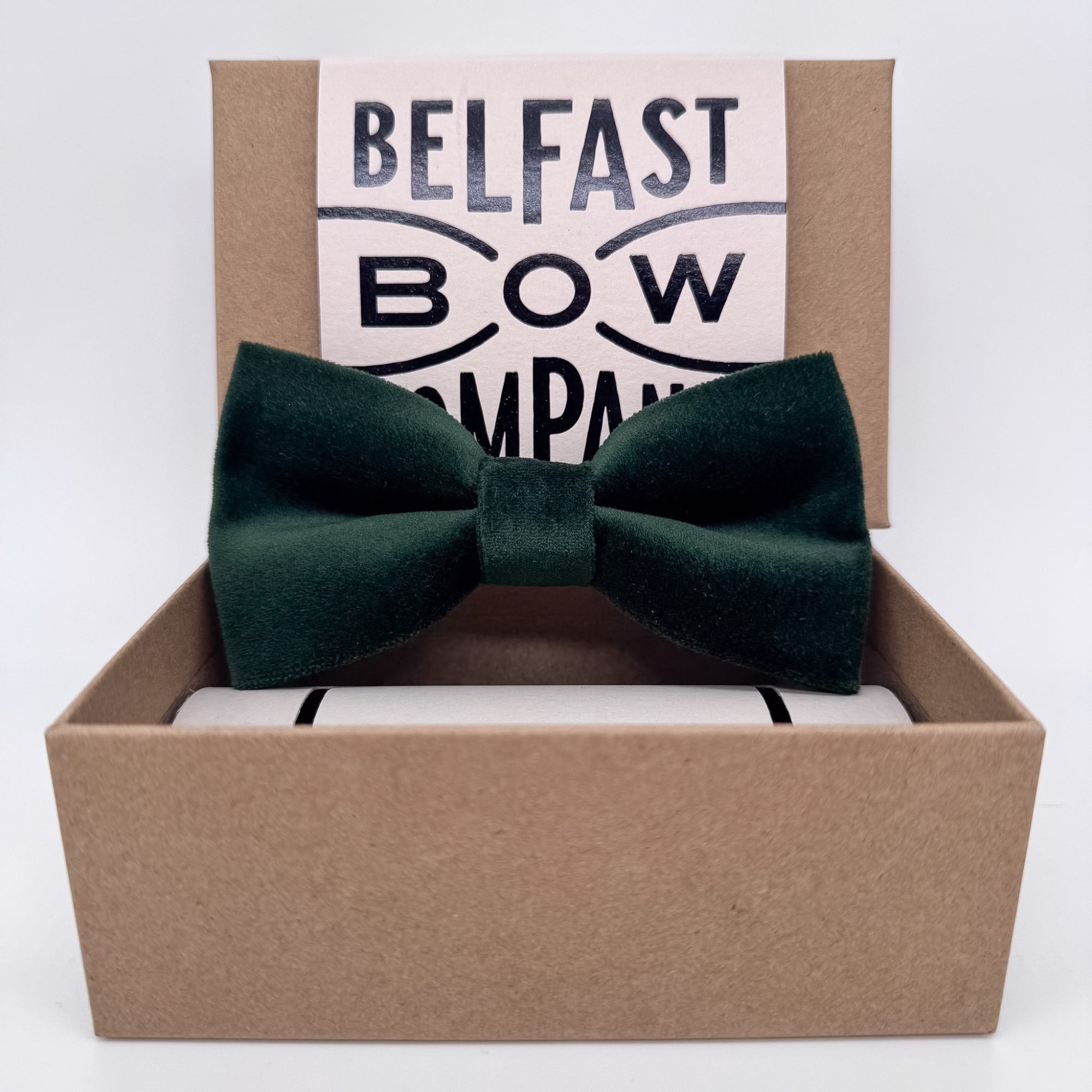 Green Bow Tie in Velvet