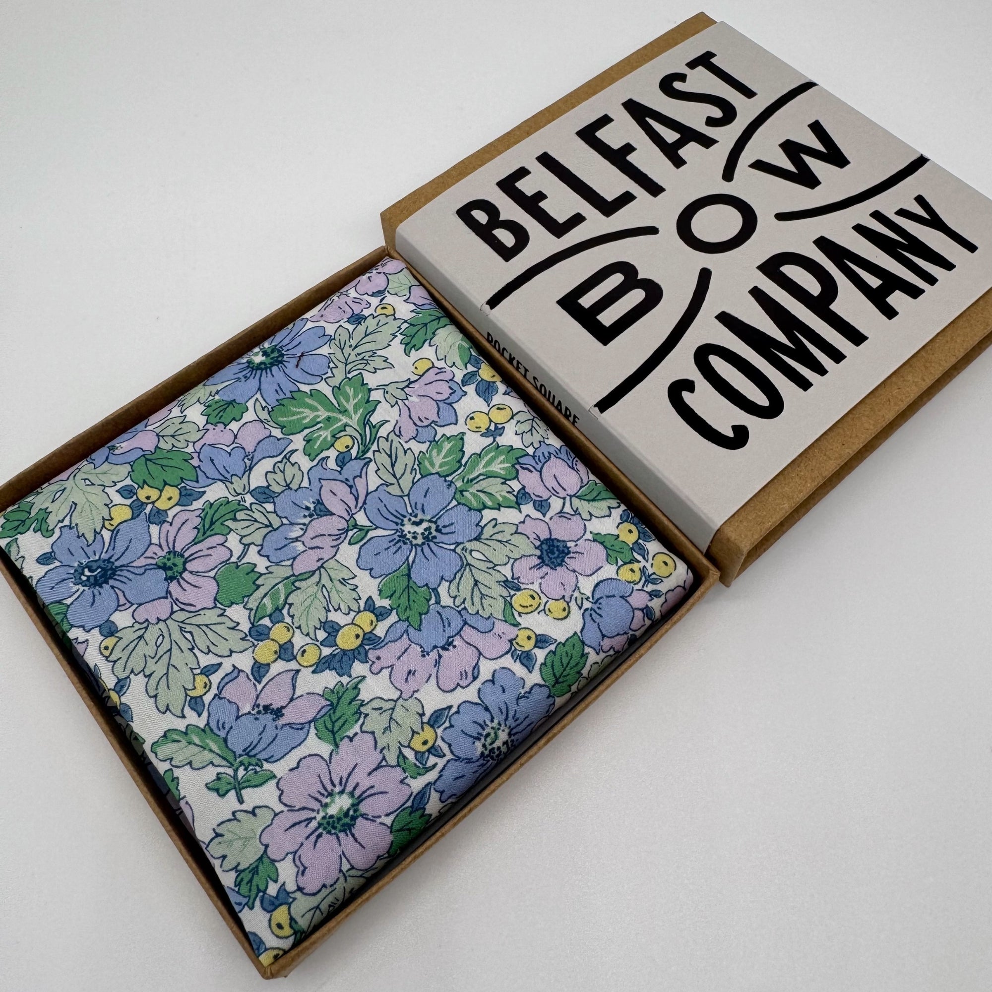 Liberty of London Pocket Square in Dusty Lilac Floral
