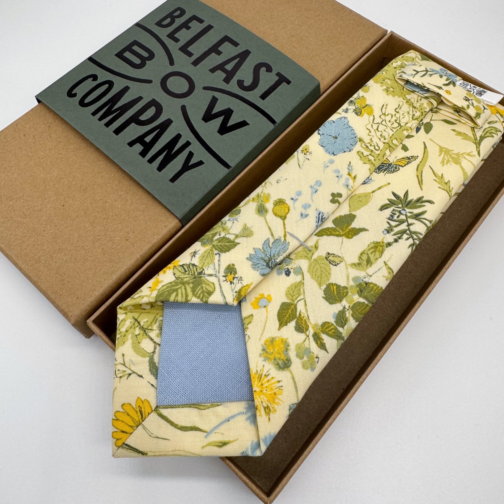 Boho Blooms Tie in Yellow Wildflowers