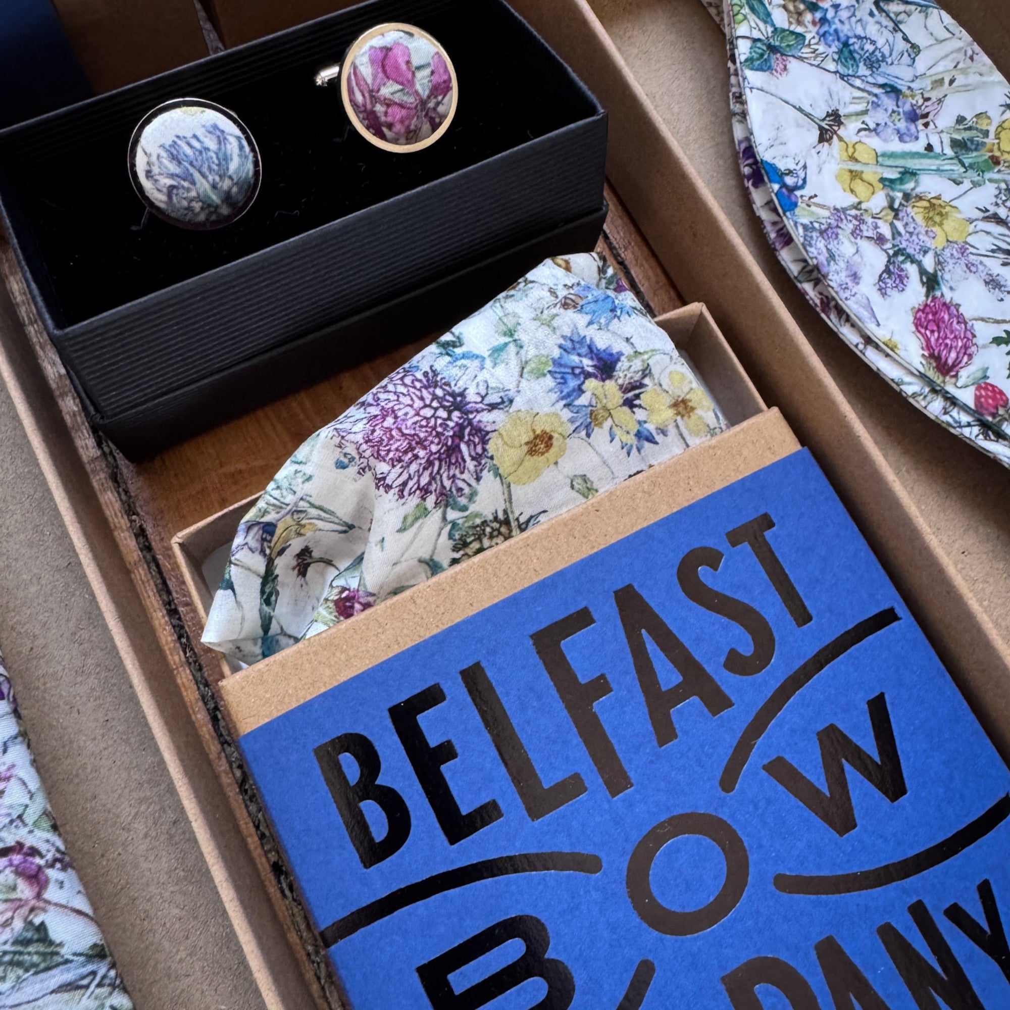 Liberty of London Pocket Square in Wildflowers