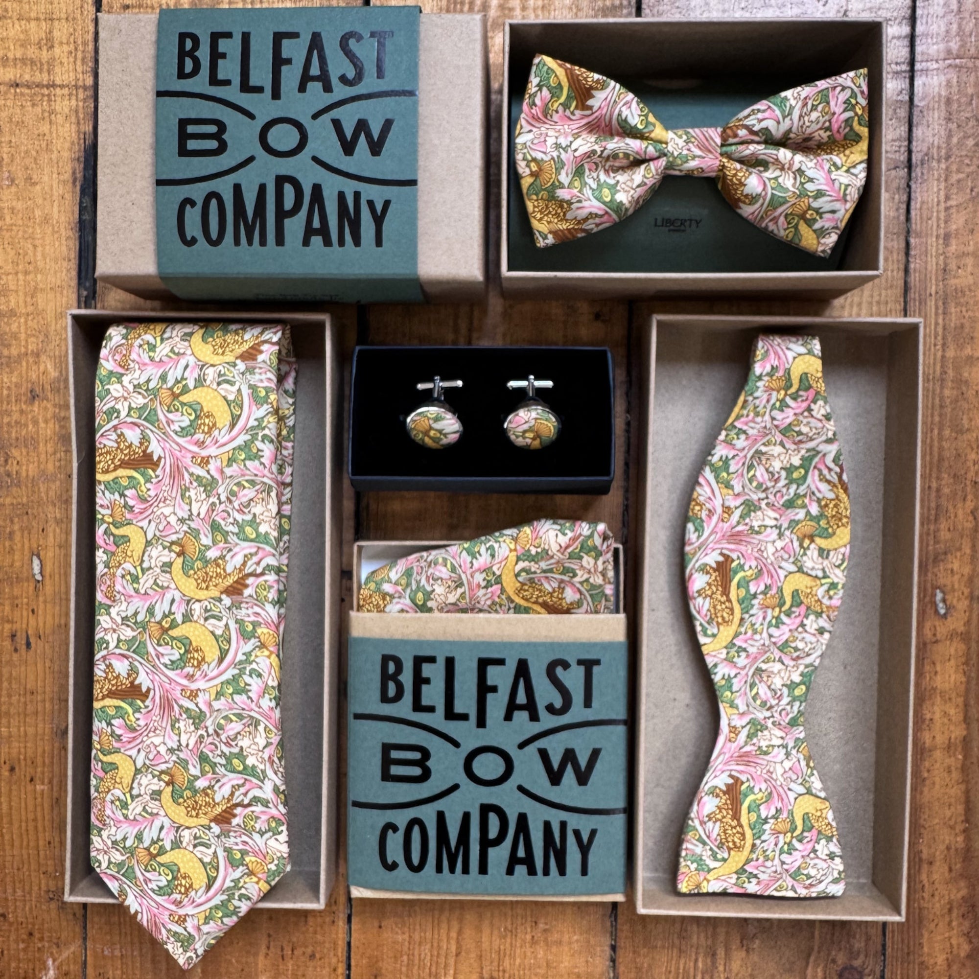 Liberty of London Tie in Vintage Peacock Garden