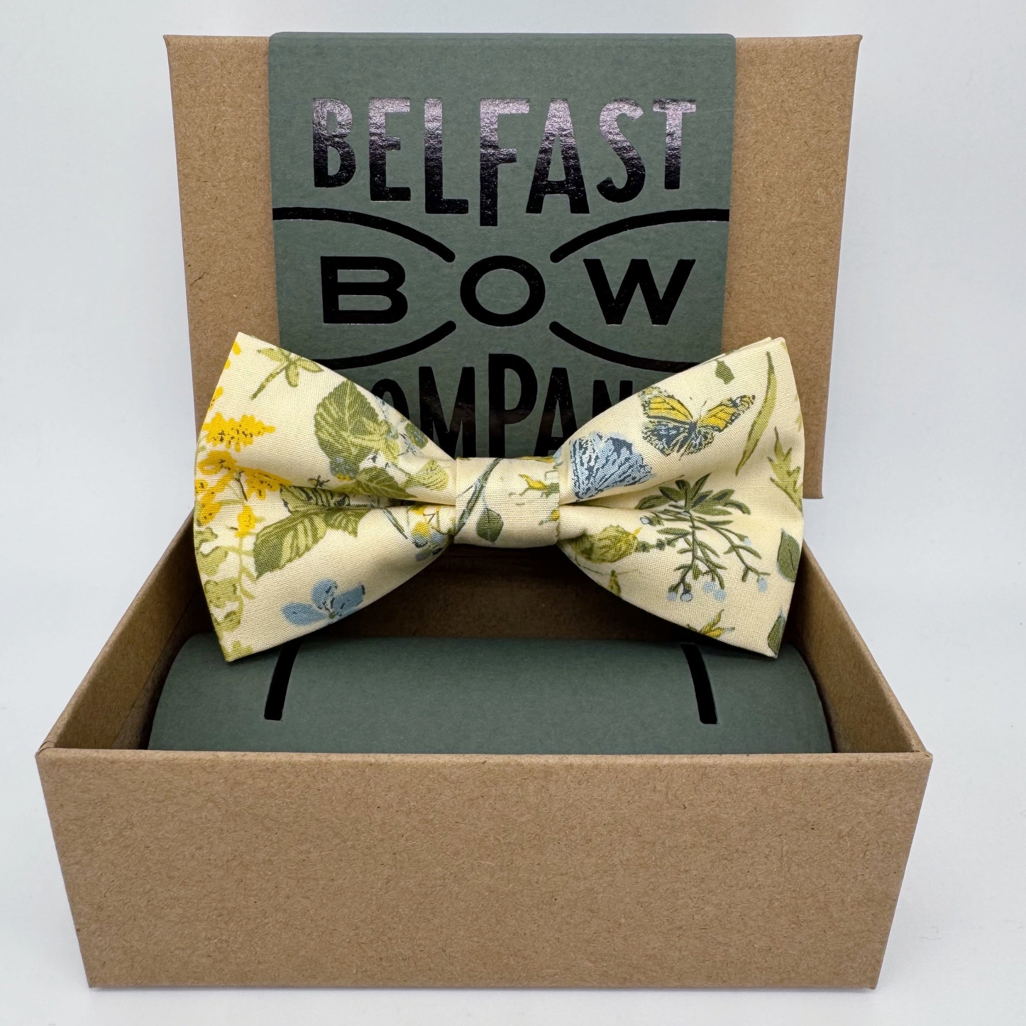 Boho Bloom Bow Tie in Yellow Wildflowers