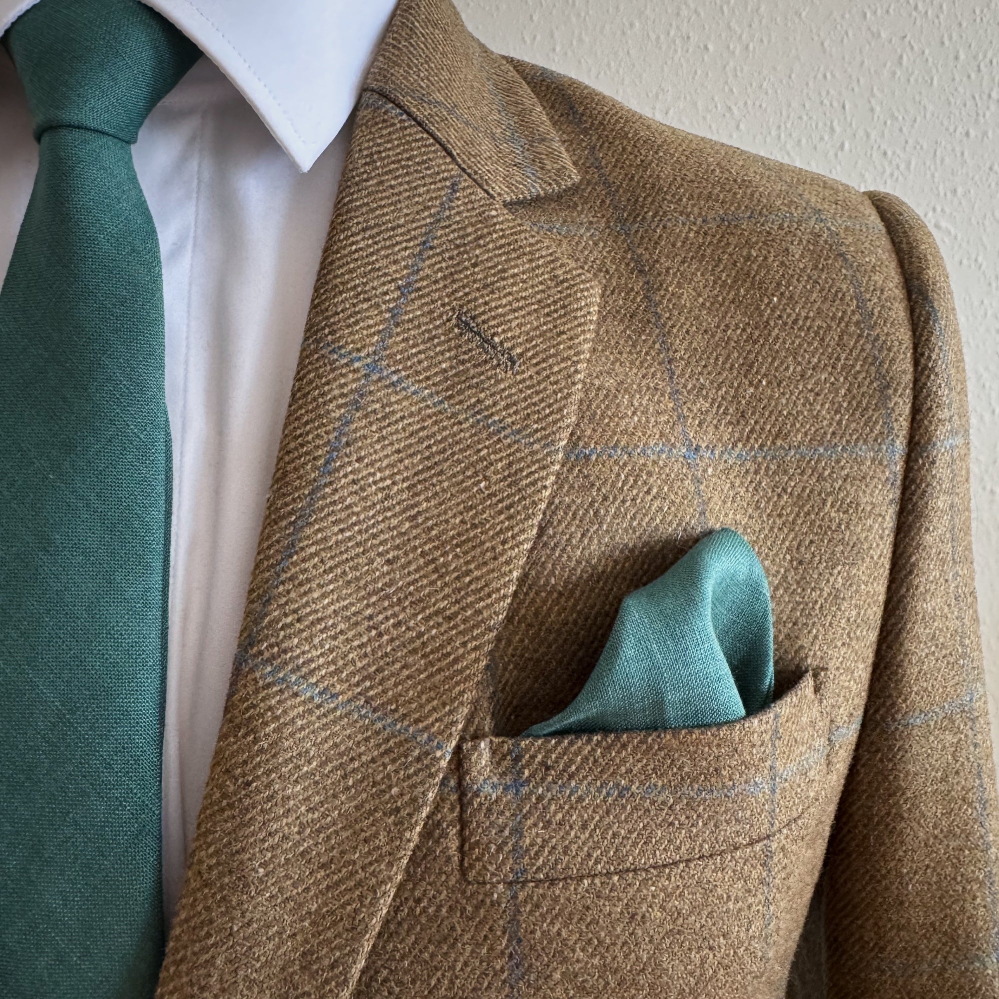 Forest Green Tie in Irish Linen