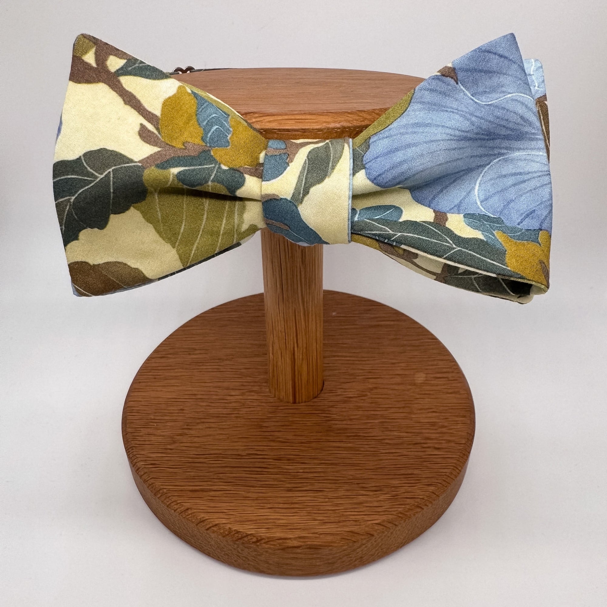 Self-Tie Liberty of London Bow Tie in Powder Blue & Eucalyptus Floral