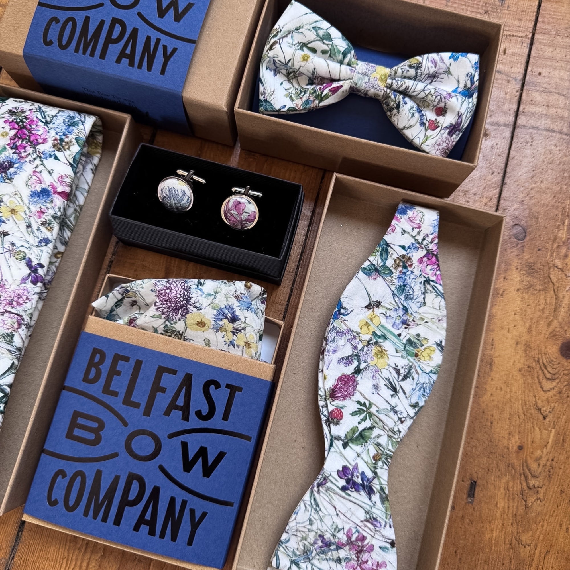 Self-Tie Liberty of London Bow Tie in Wildflowers