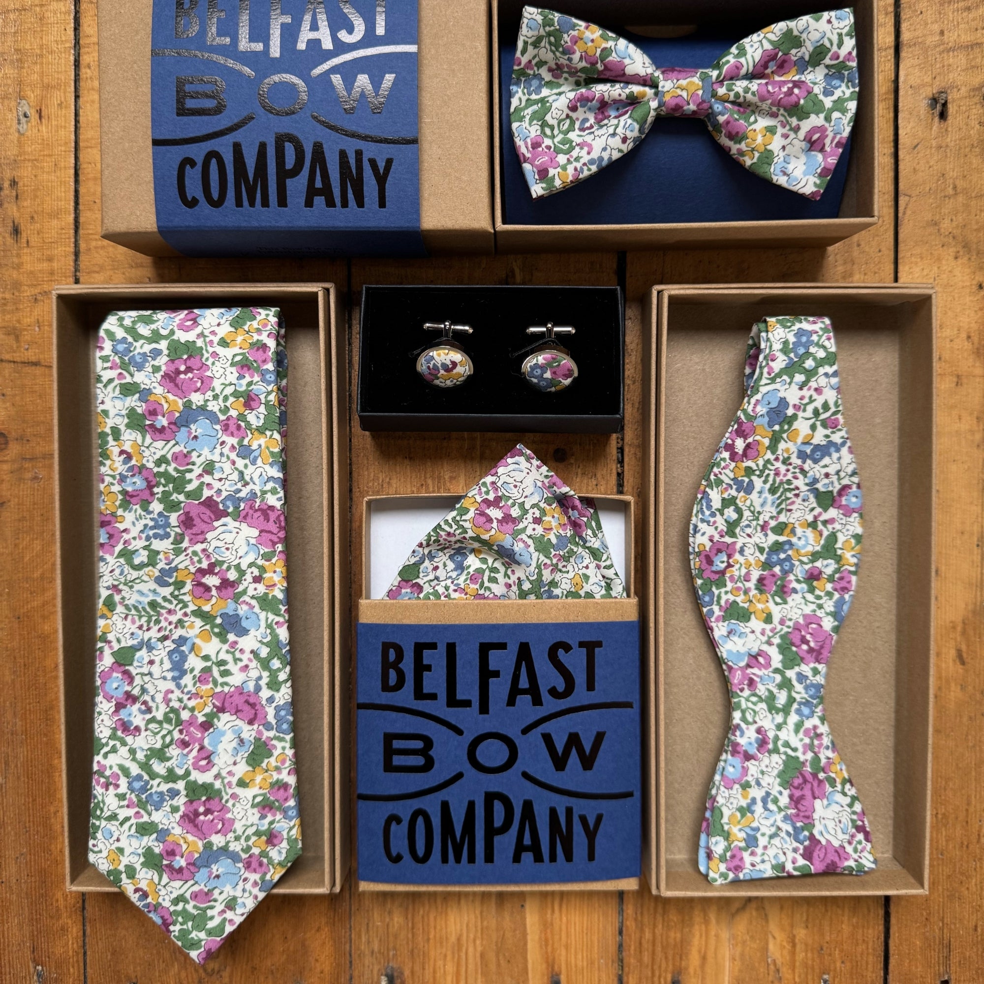 Liberty of London Cufflinks in Cottage Garden Floral