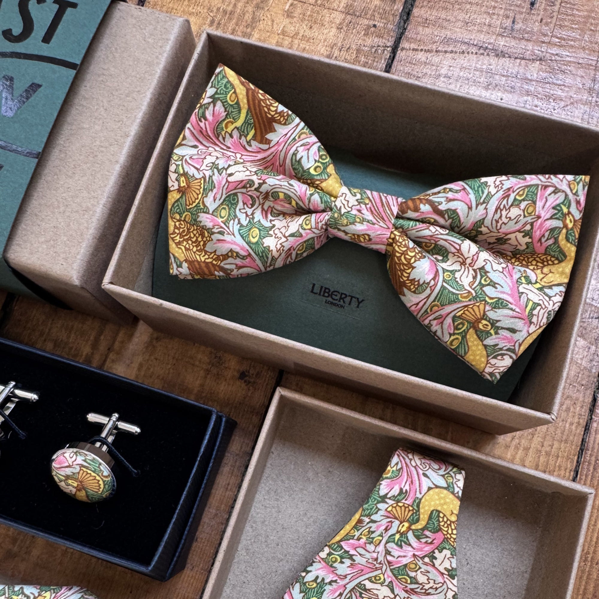 Liberty of London Bow Tie in Vintage Peacock Garden
