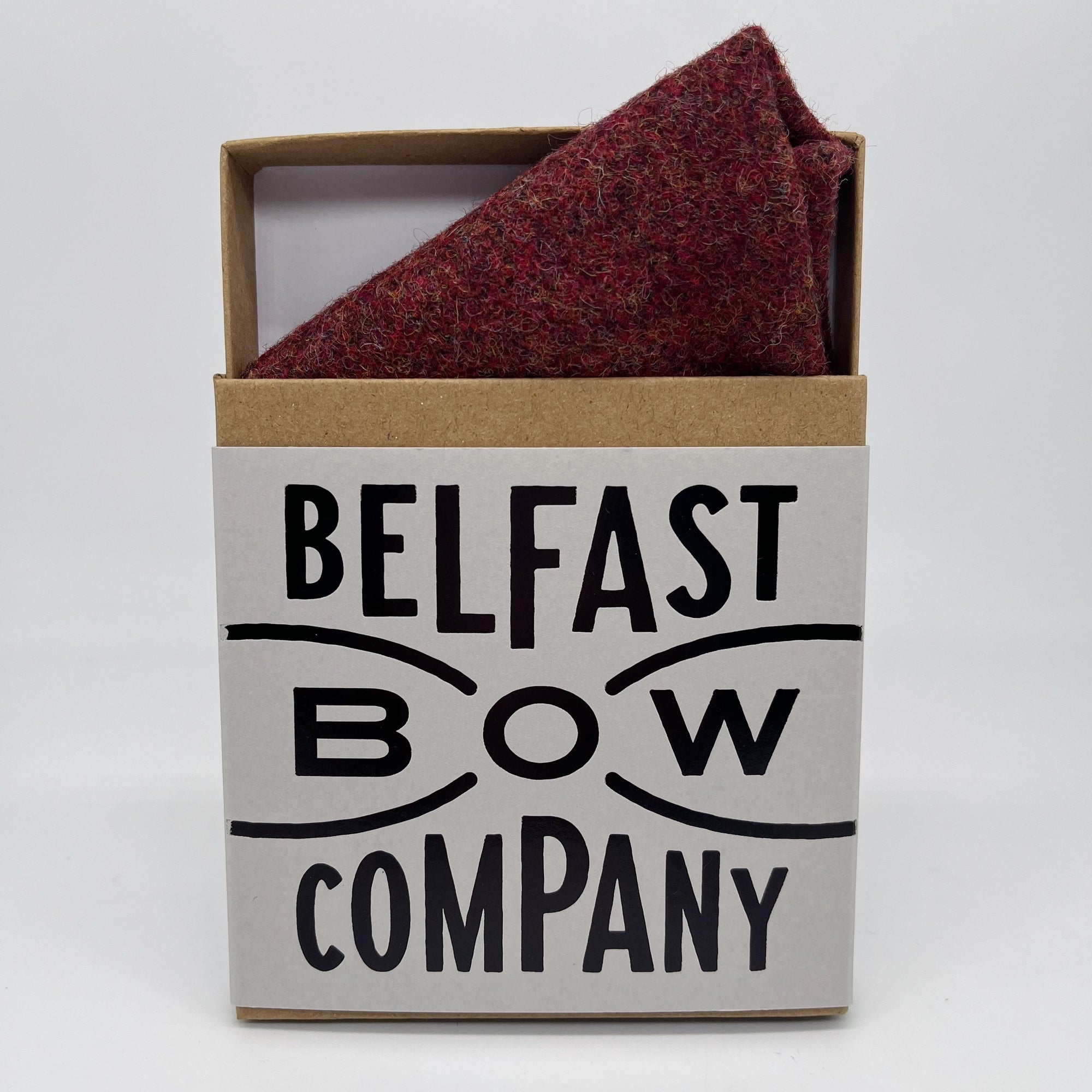 Tweed Pocket Square in Paprika by the Belfast Bow Company