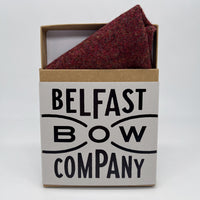 Tweed Pocket Square in Paprika by the Belfast Bow Company