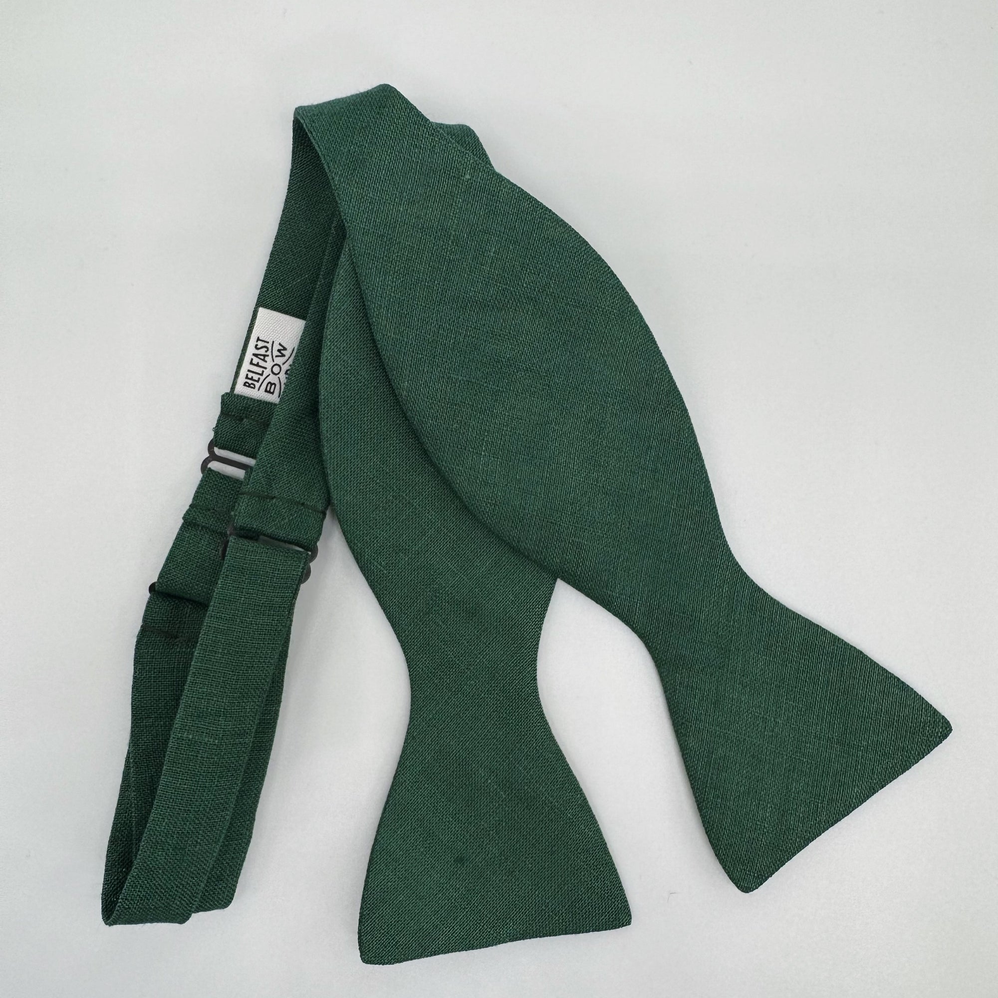 Forest Green Bow Tie in Irish Linen