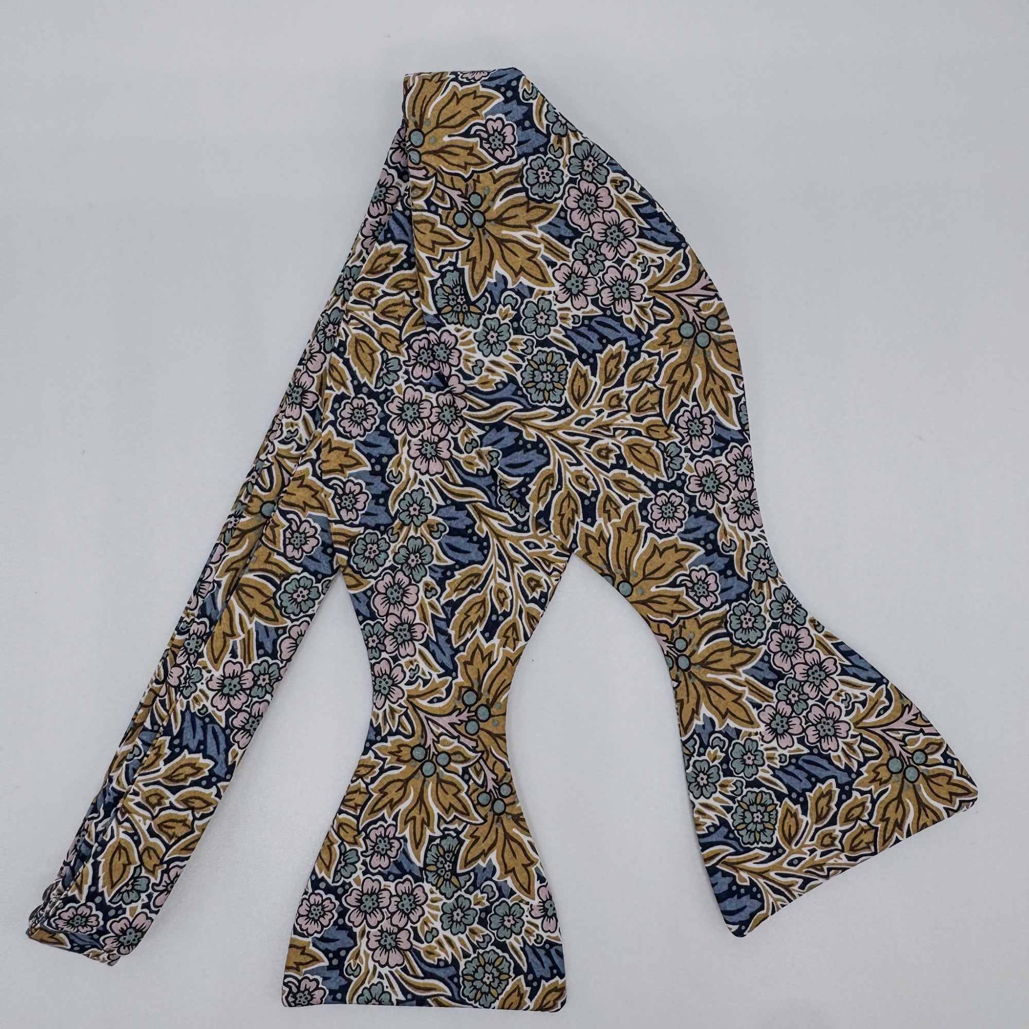 Liberty of London Bow Tie in Yellow & Blue Floral Motif
