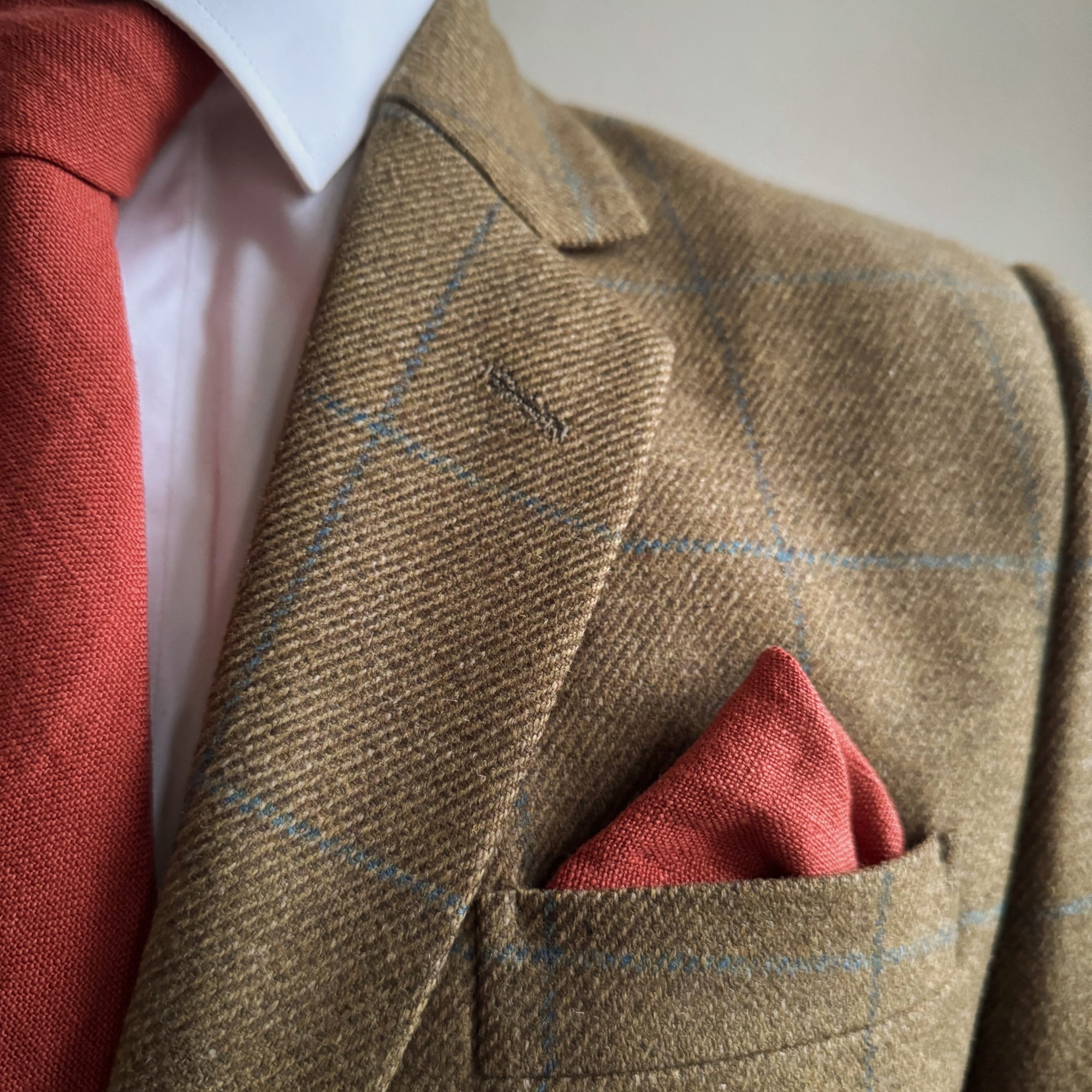 Rust Tie in Irish Linen
