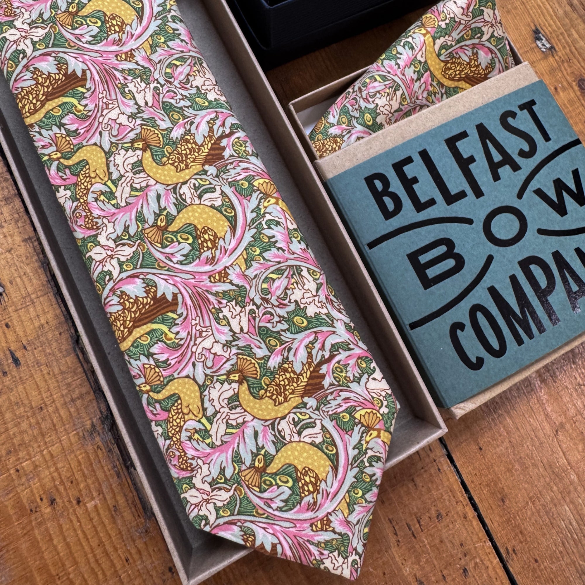 Liberty of London Tie in Vintage Peacock Garden