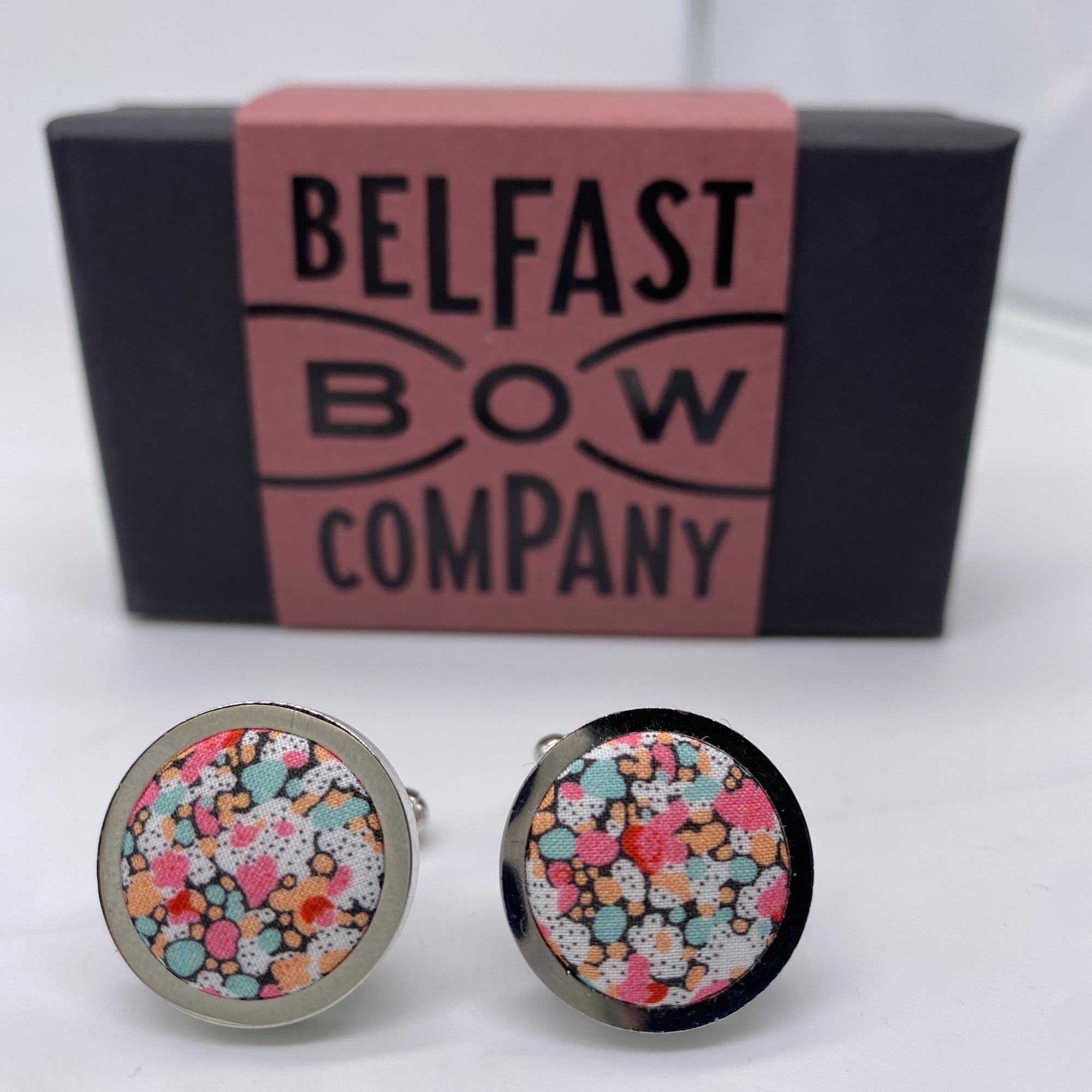 Liberty of London Cufflinks in Pink Ditsy Floral