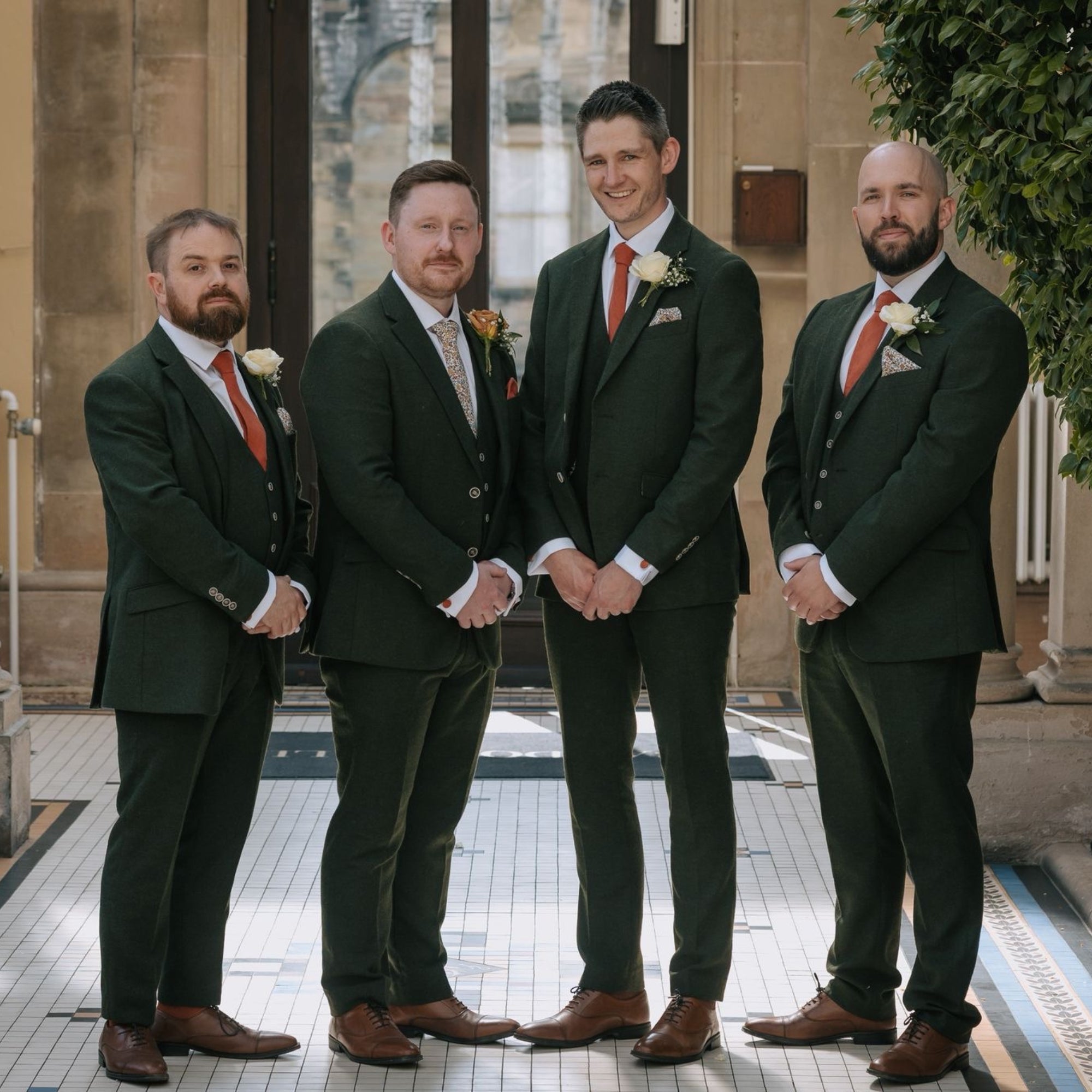 Rust Tie in Irish Linen