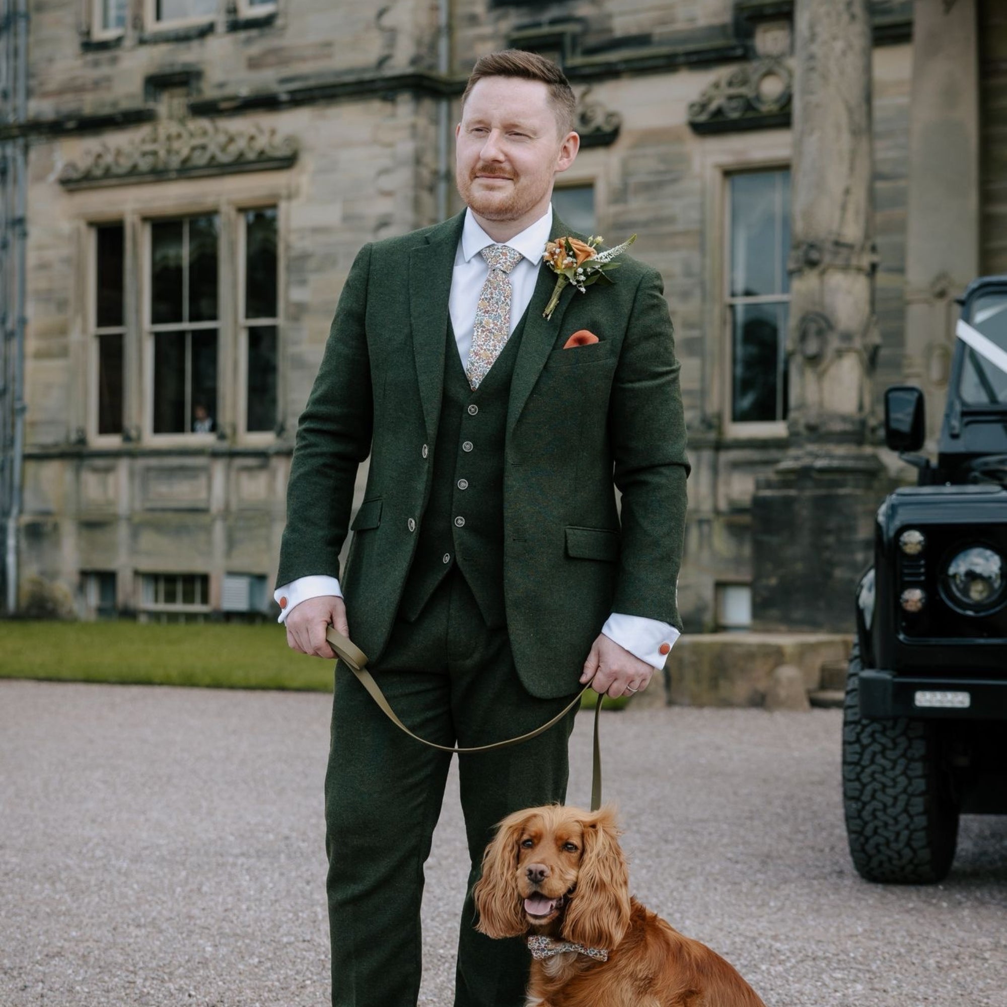 Rust Pocket Square in Irish Linen