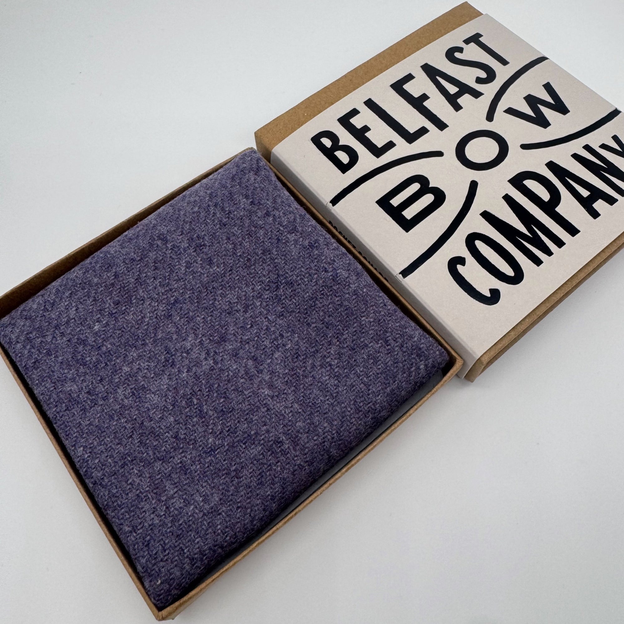 Tweed Pocket Square in Heather