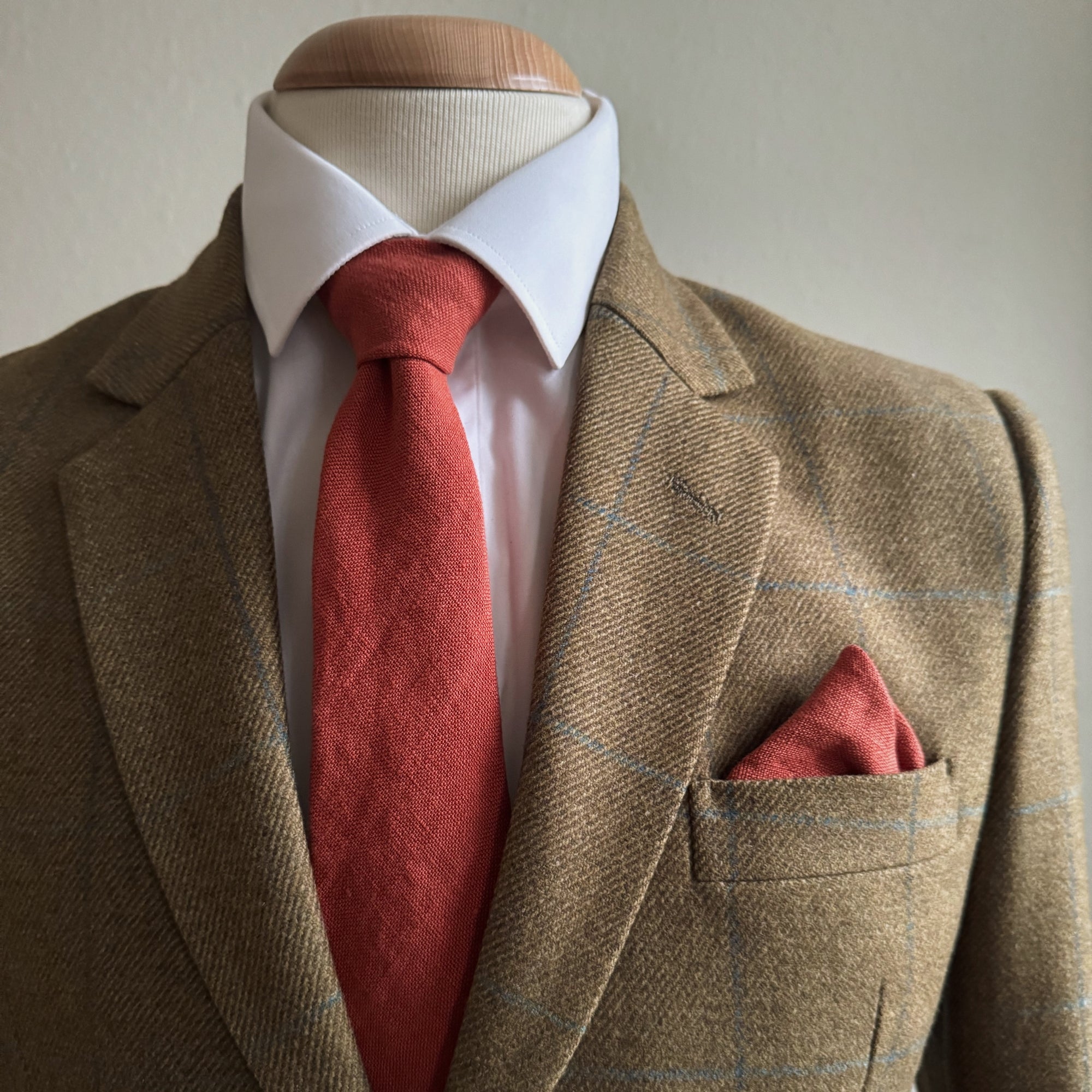 Rust Tie in Irish Linen