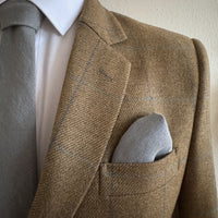 Sage Green pocket square in irish linen by the belfast bow company