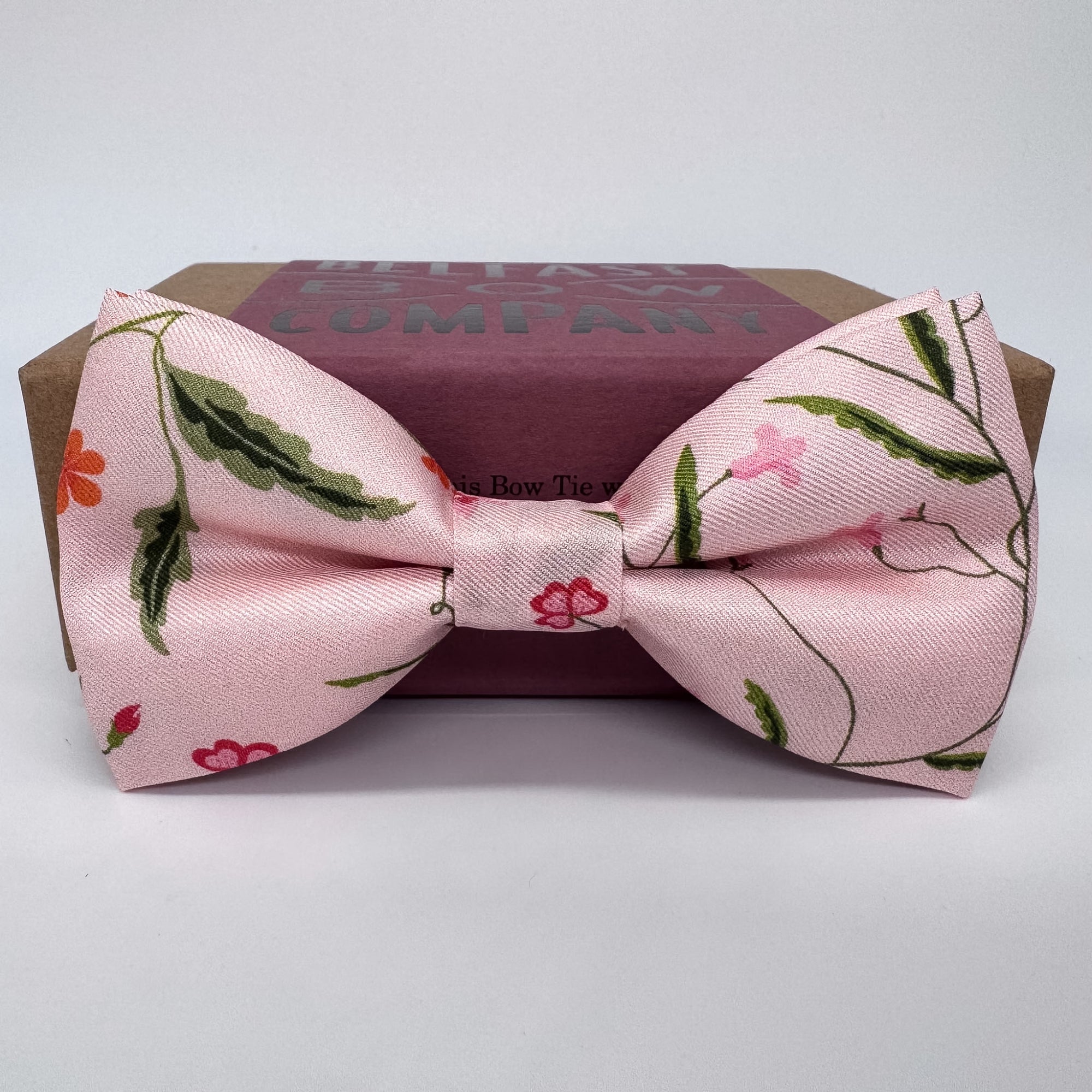 Liberty of London Silk Bow Tie in Pink Floral