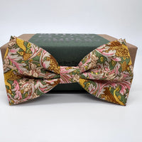 Vintage style mustard yellow bow tie by the belfast bow company