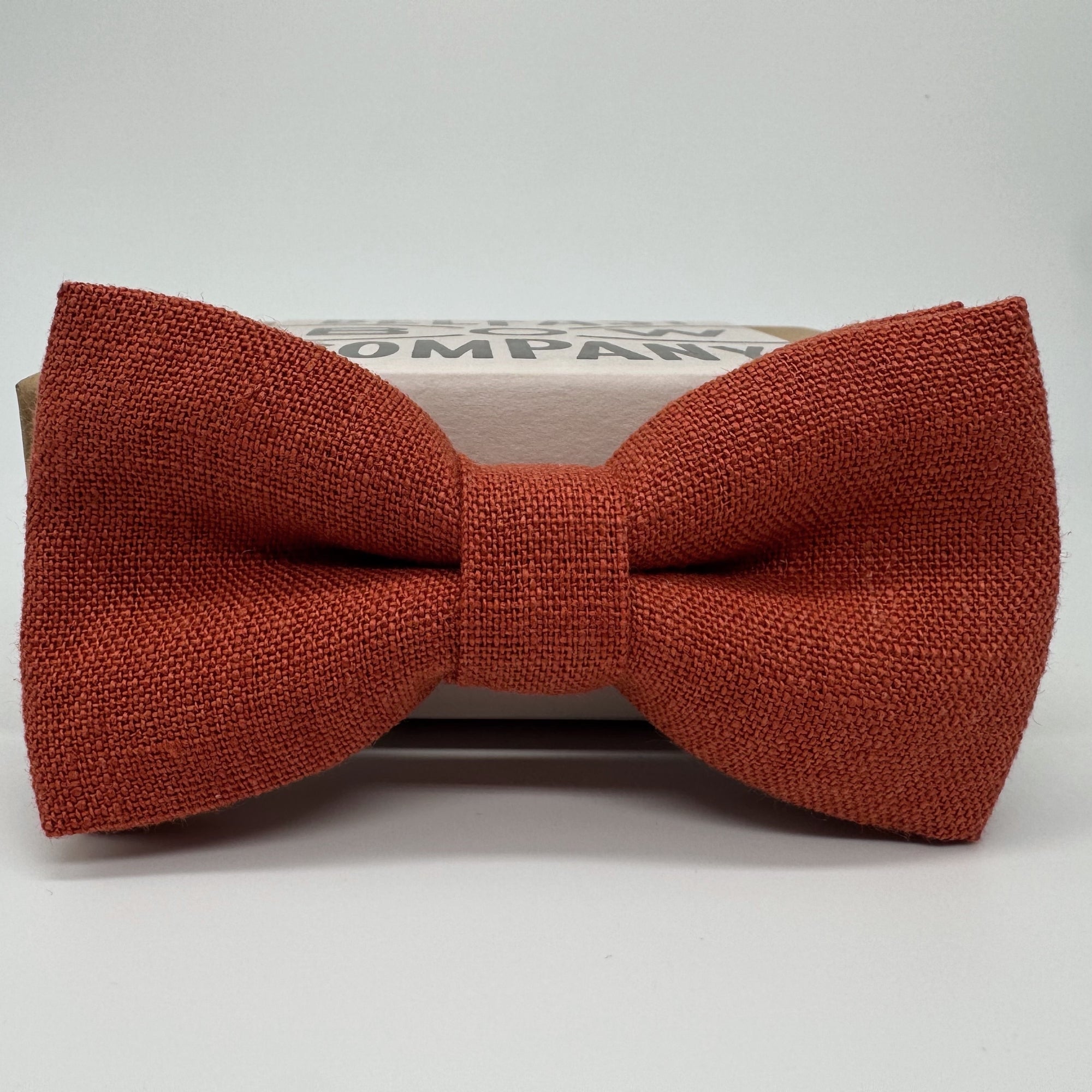Rust Bow Tie in Irish Linen