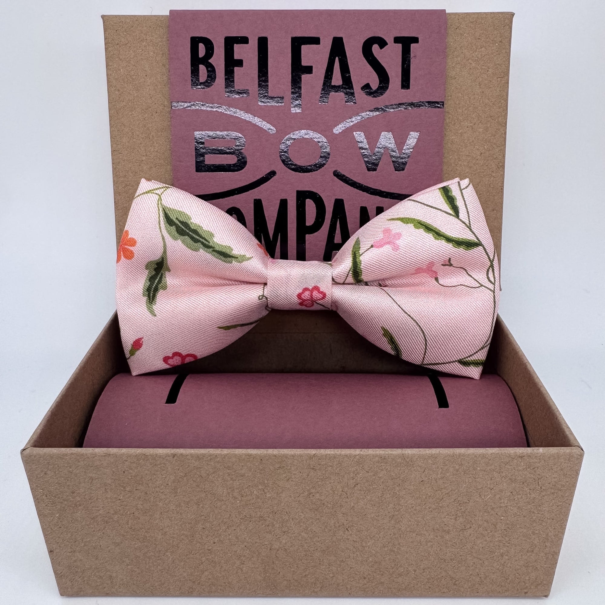 Liberty of London Silk Bow Tie in Pink Floral