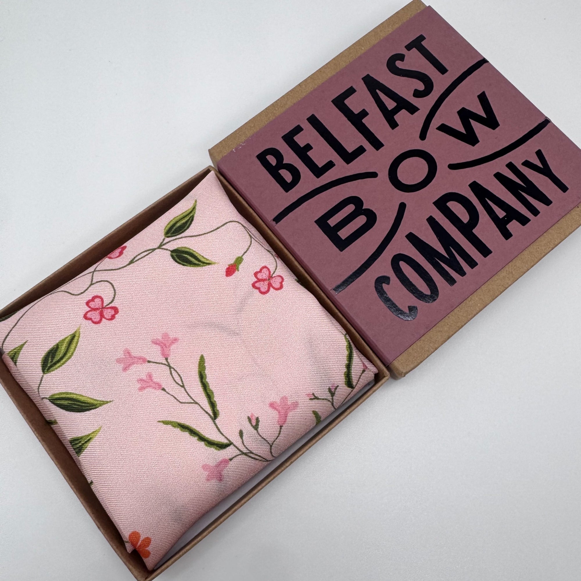 Liberty of London Silk Pocket Square in Pink Floral