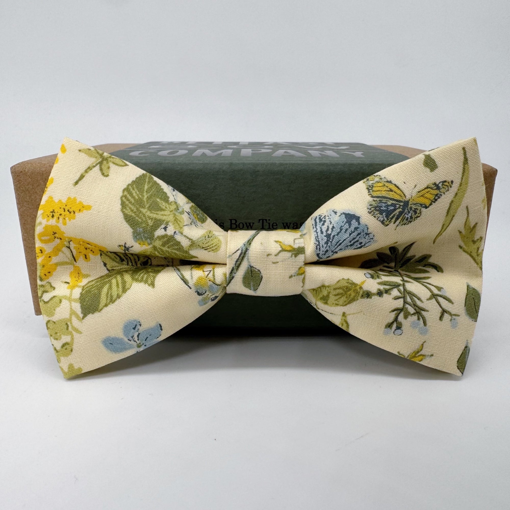 Boho Bloom Bow Tie in Yellow Wildflowers