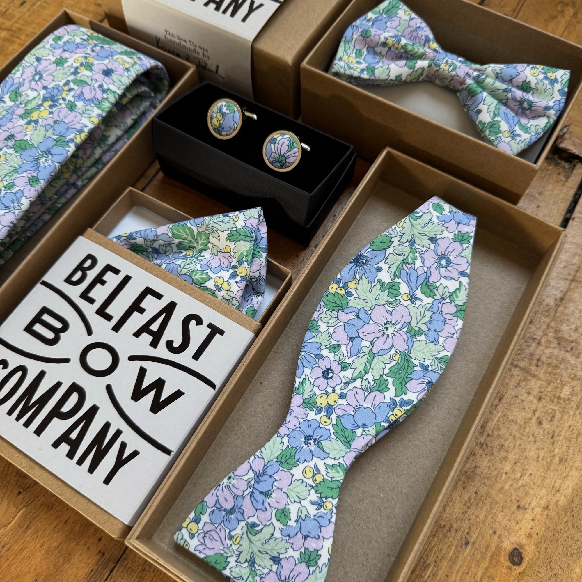 Liberty of London Bow Tie in Dusty Lilac Floral