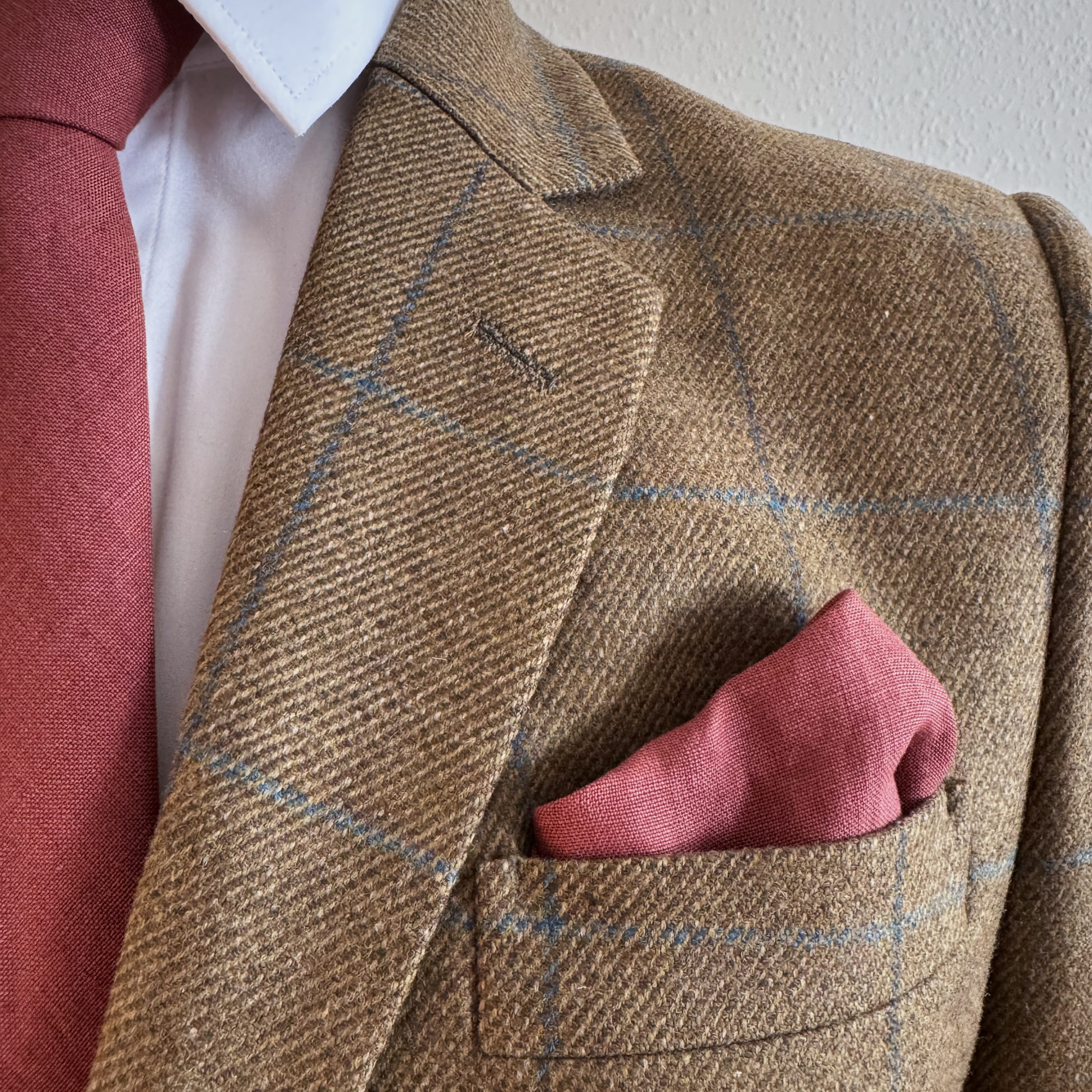 Terracotta Tie in Irish Linen