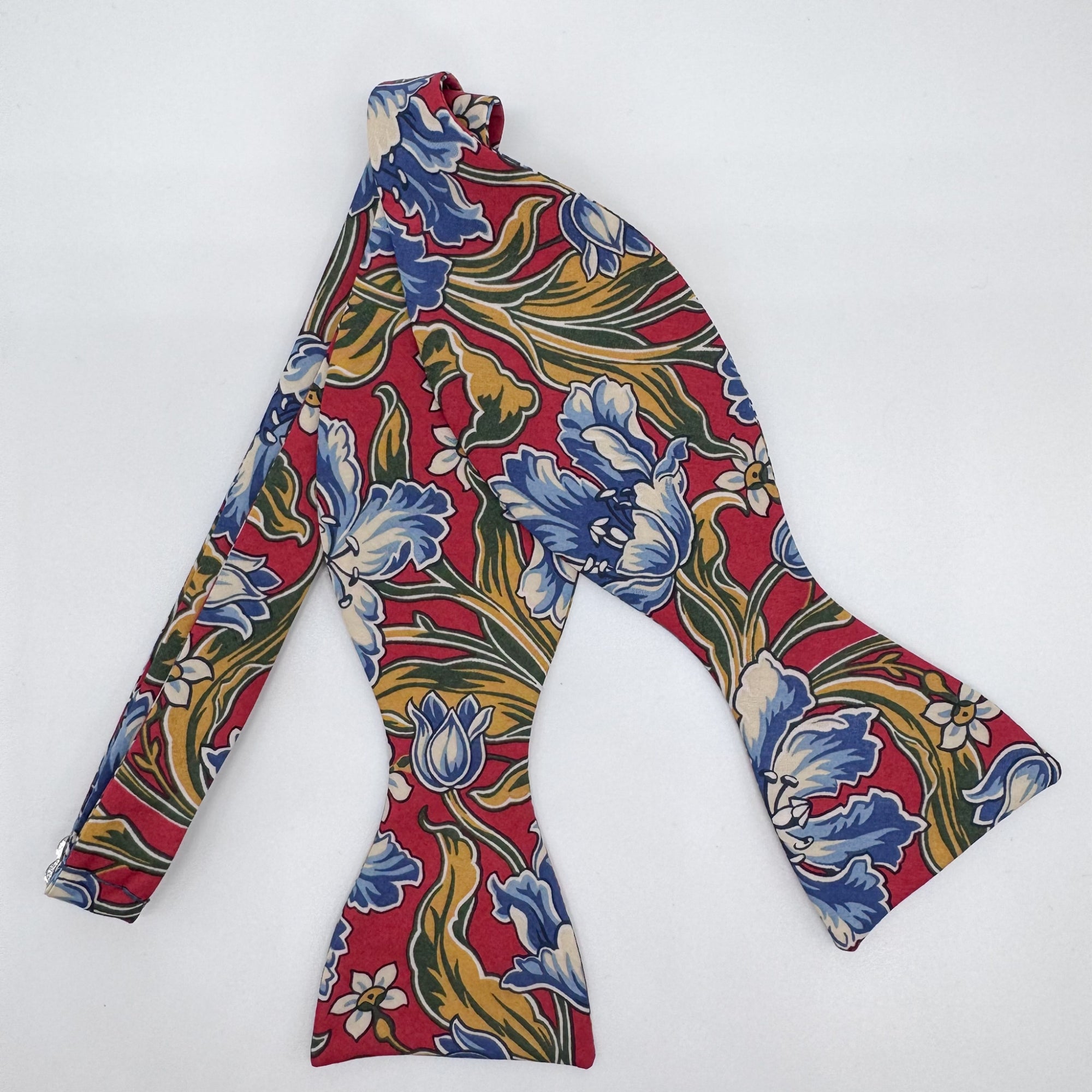 Liberty of London Bow Tie in Red & Blue Floral Motif
