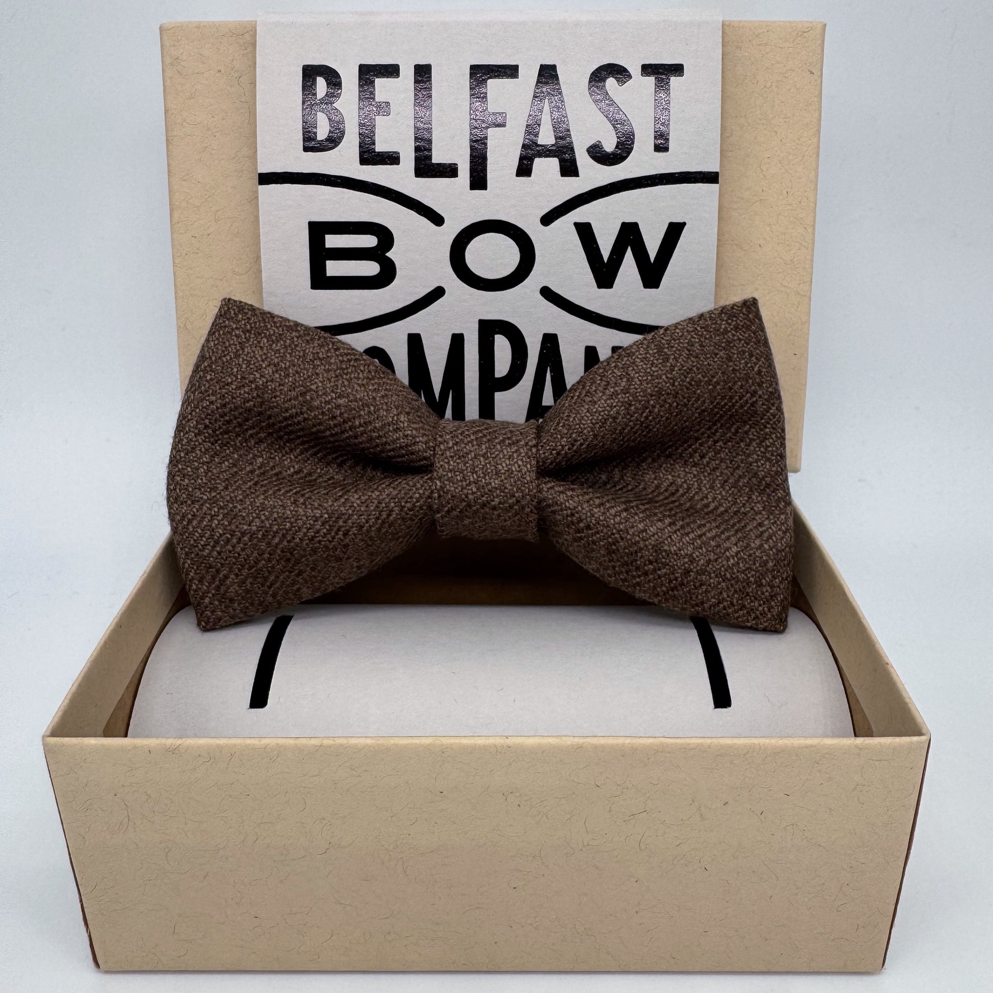 Walnut Brown Bow Tie in Islay Tweed