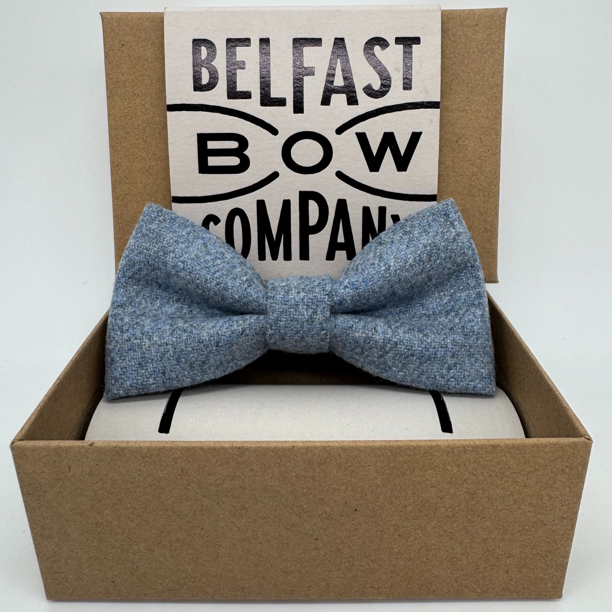 Tweed Bow in Blue by the Belfast Bow Company