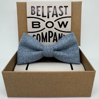 Tweed Bow in Blue by the Belfast Bow Company