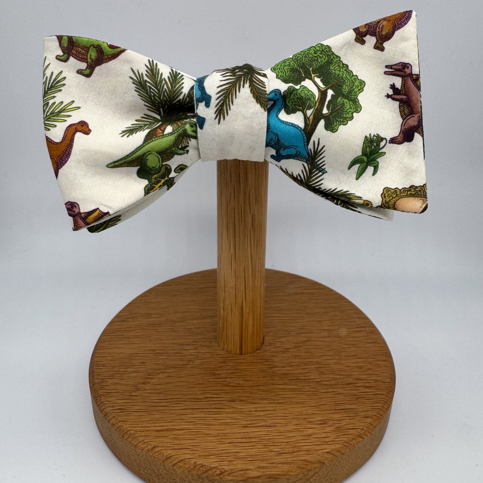 Self-Tie Liberty of London Bow Tie in Dinosaur Print