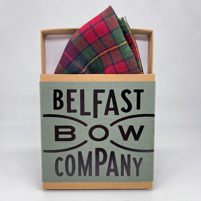 Tartan Pocket Square in County Clare by the Belfast Bow Company
