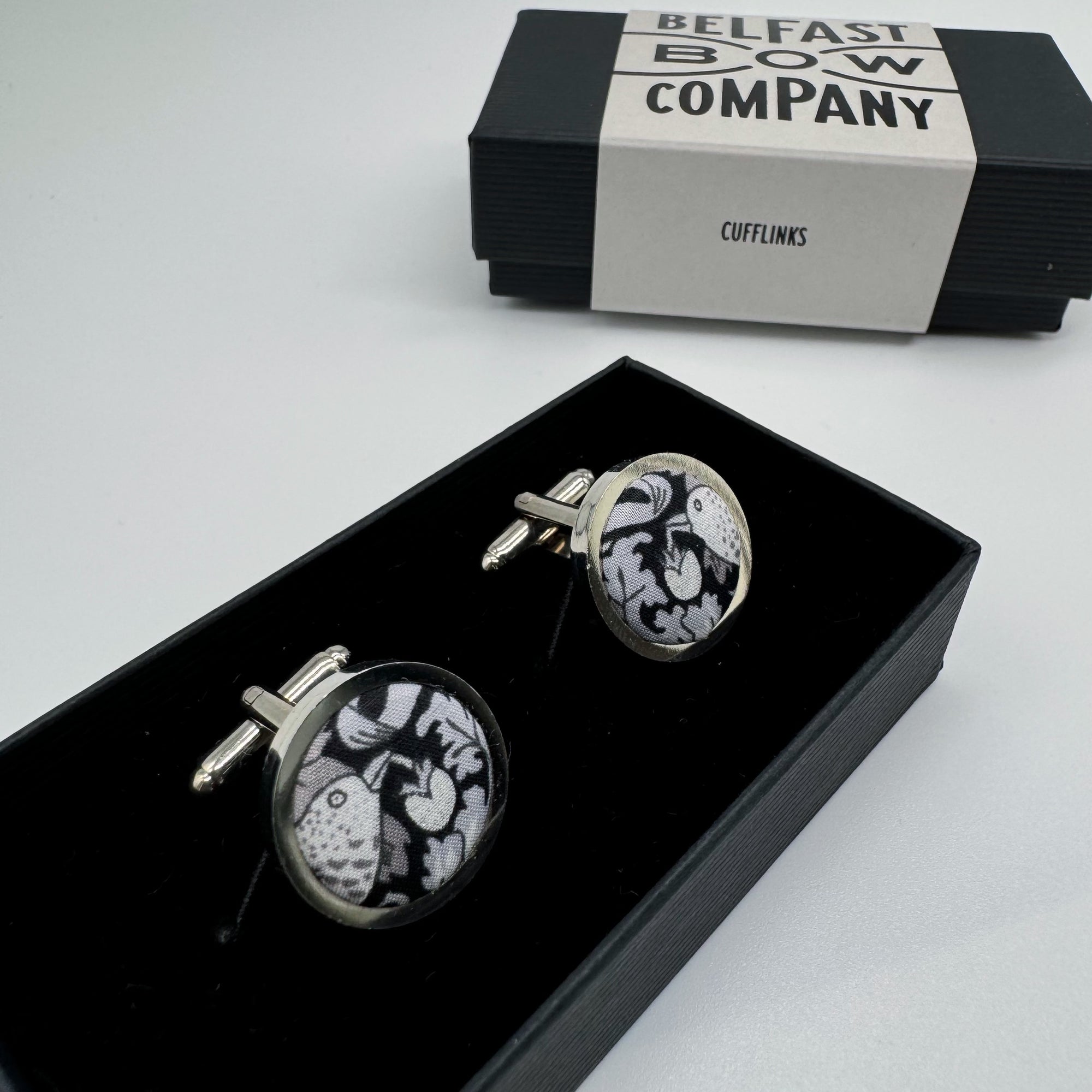 Liberty of London Cufflinks in Black Bird Motif
