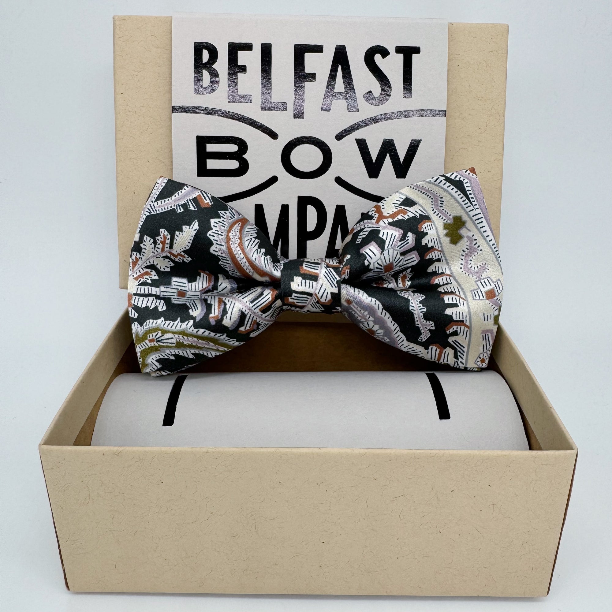 Liberty of London Silk Bow Tie in Black Paisley