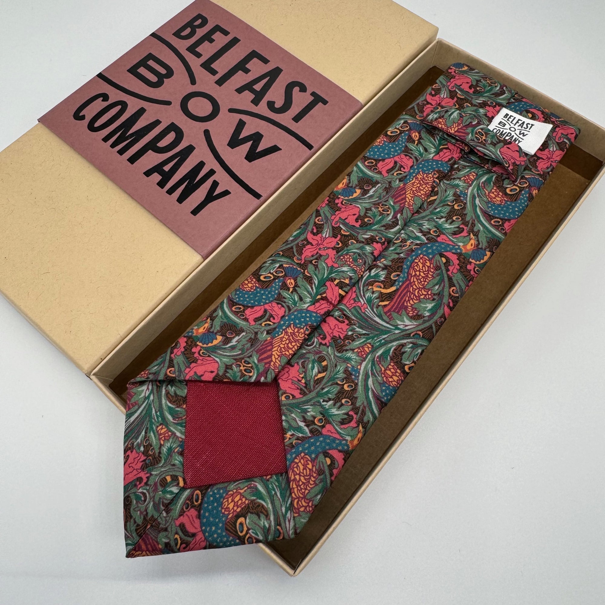 Liberty of London Tie in Peacock Garden