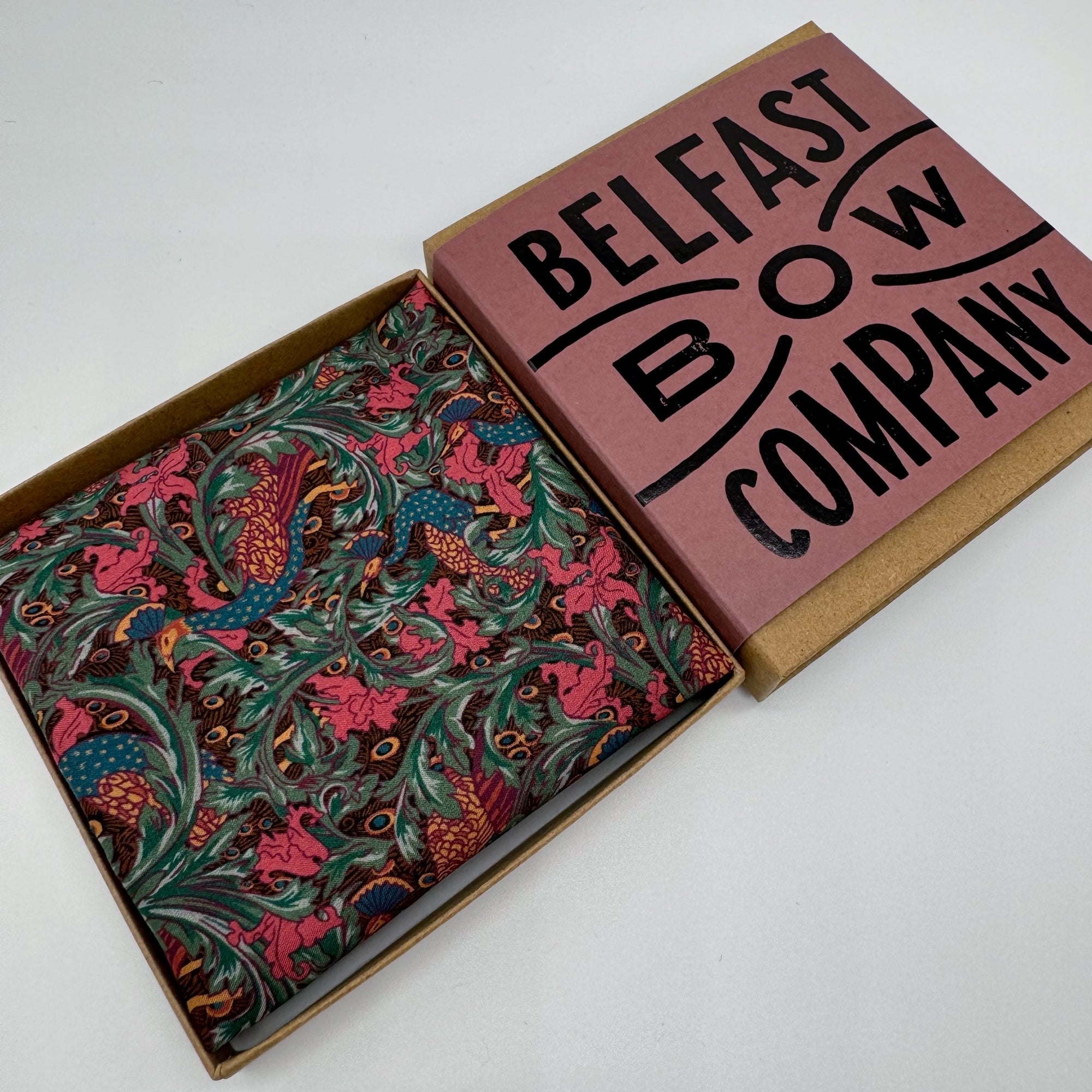Liberty of London Pocket Square in Peacock Garden