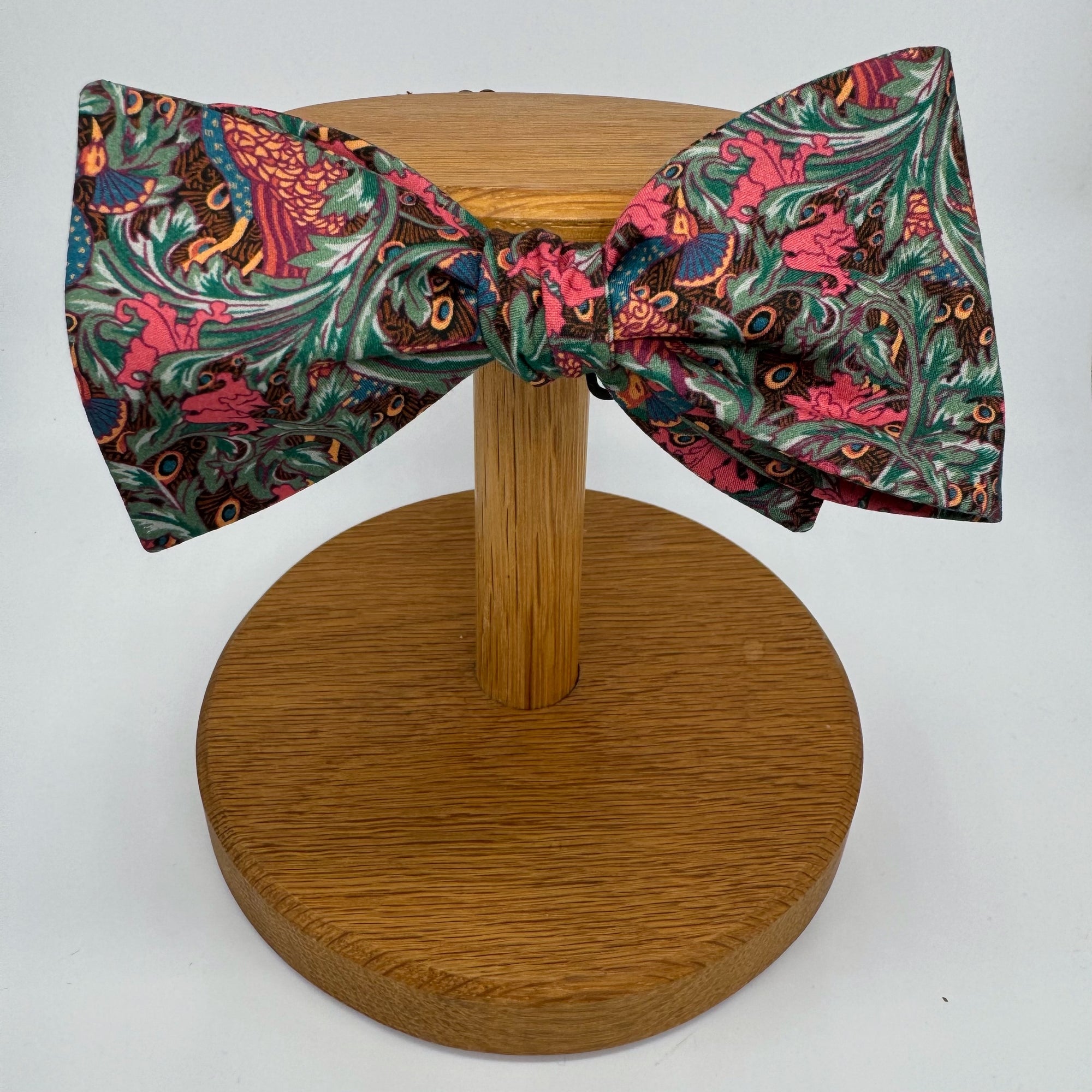 Self-Tie Liberty of London Bow Tie in Peacock Garden
