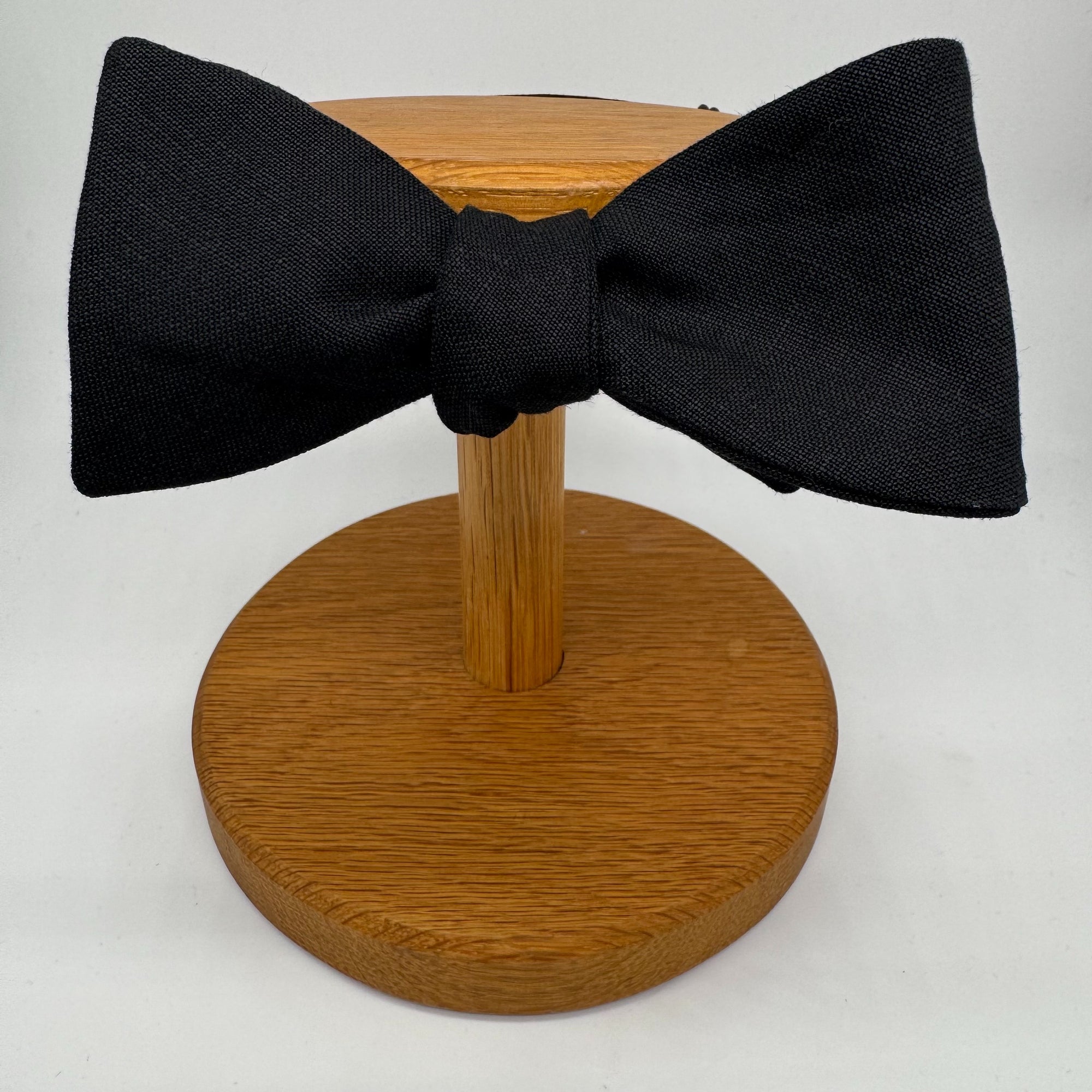 Black Bow Tie in Irish Linen